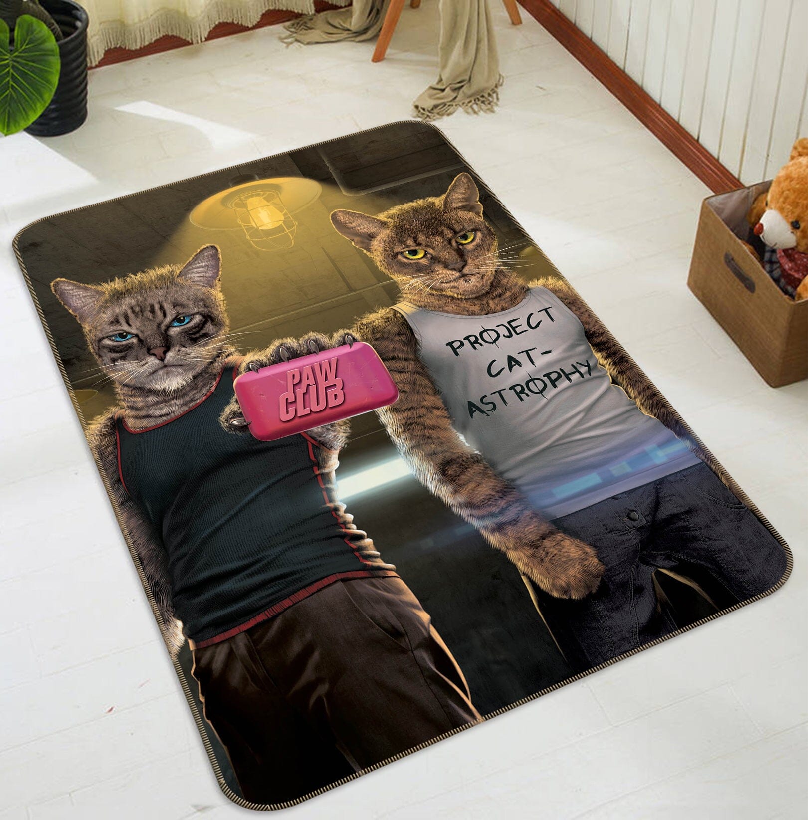 3D Paw Club 1054 Vincent Hie Rug Non Slip Rug Mat Mat AJ Creativity Home