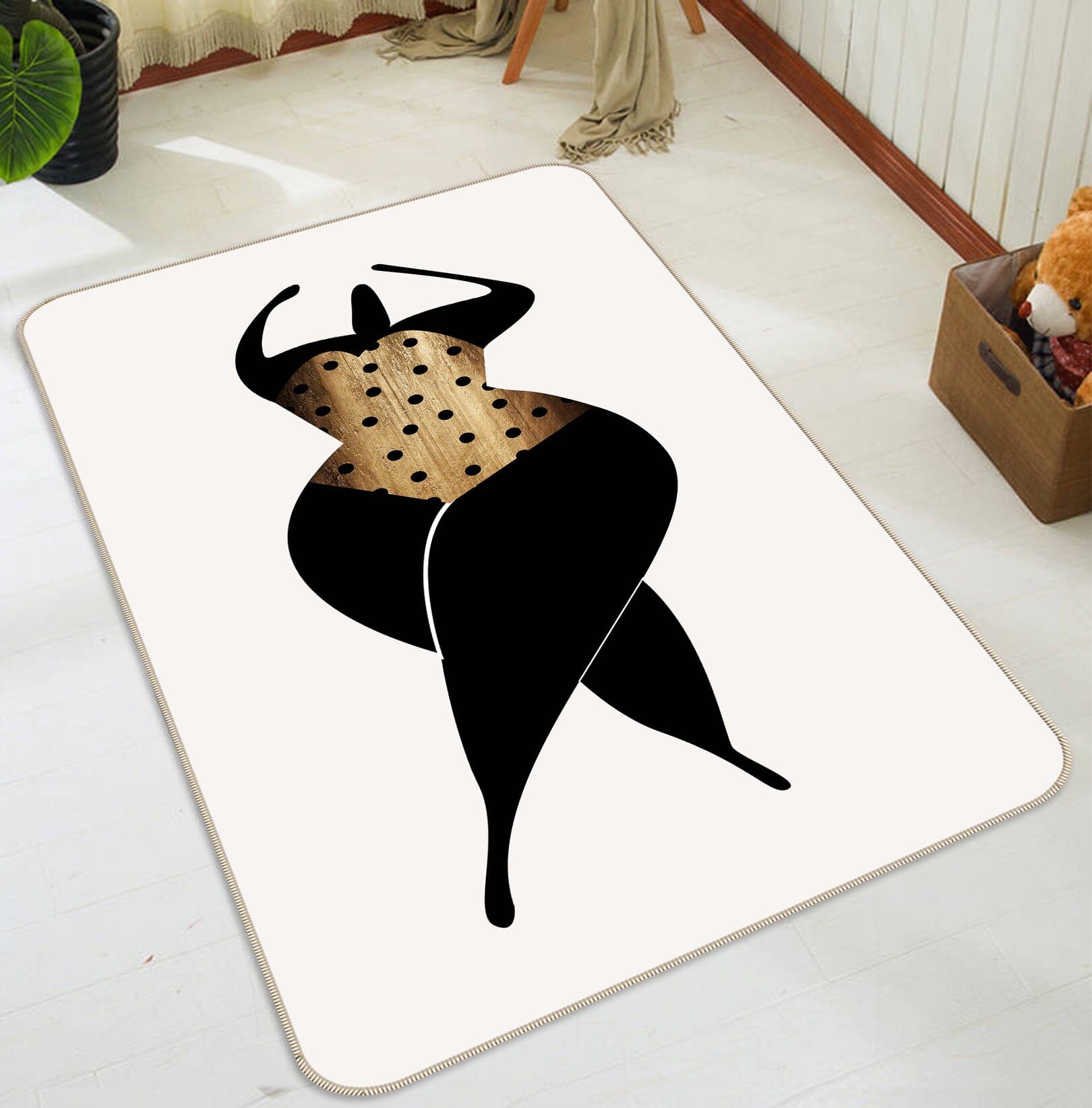 3D Dance Portrait 1030 Boris Draschoff Rug Non Slip Rug Mat Mat AJ Creativity Home