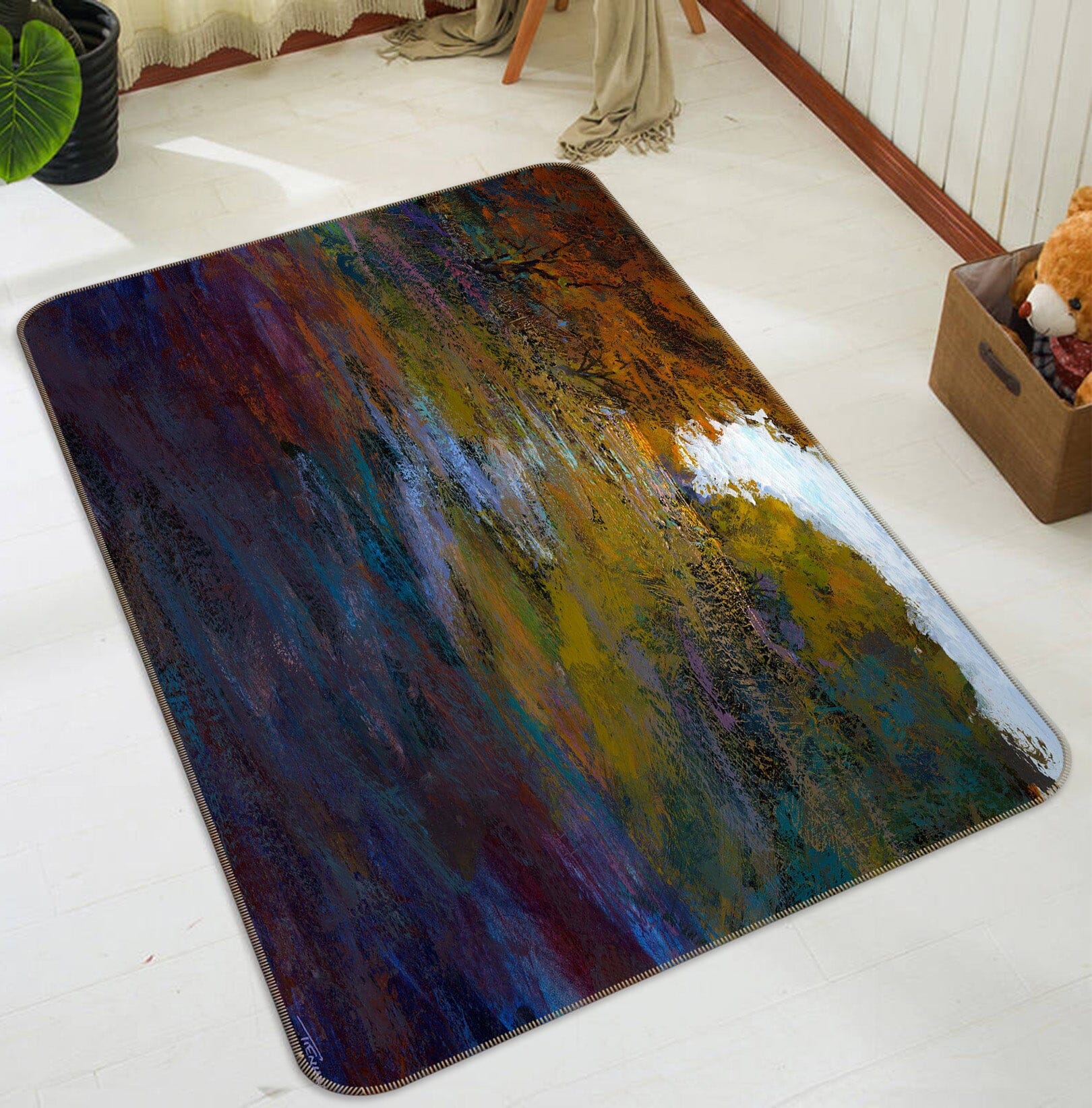 3D Autumn Forest 1039 Michael Tienhaara Rug Non Slip Rug Mat Mat AJ Creativity Home