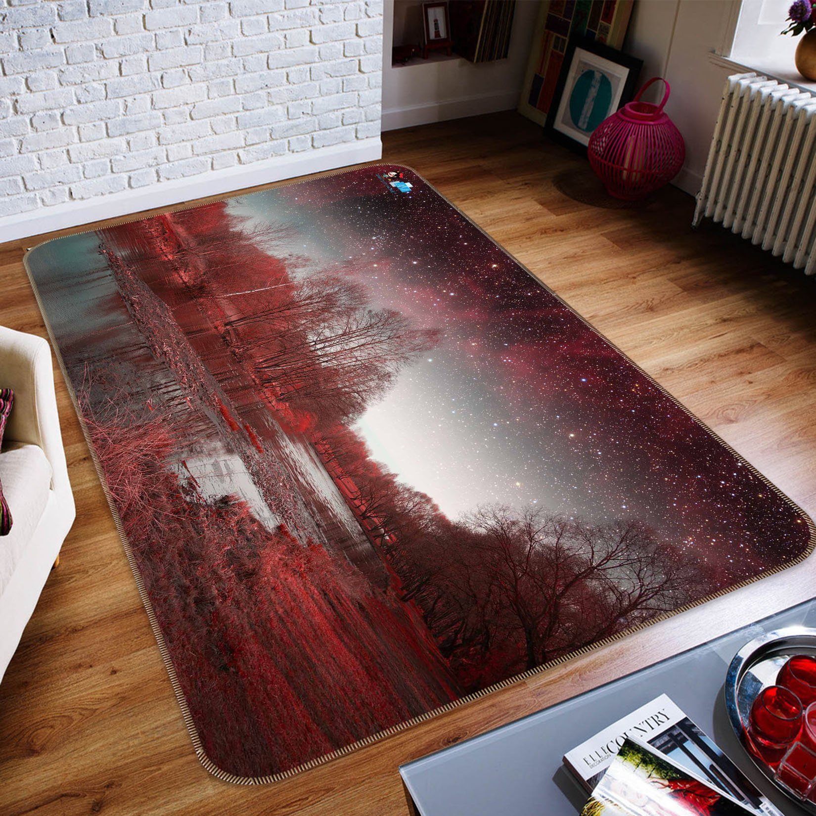 3D Star Lake 367 Non Slip Rug Mat Mat AJ Creativity Home