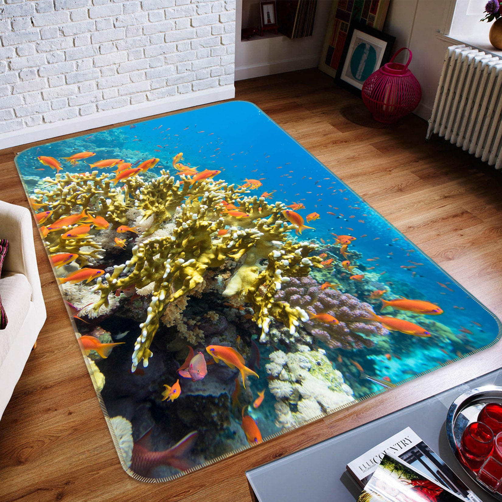3D Coral Fish 26201 Non Slip Rug Mat