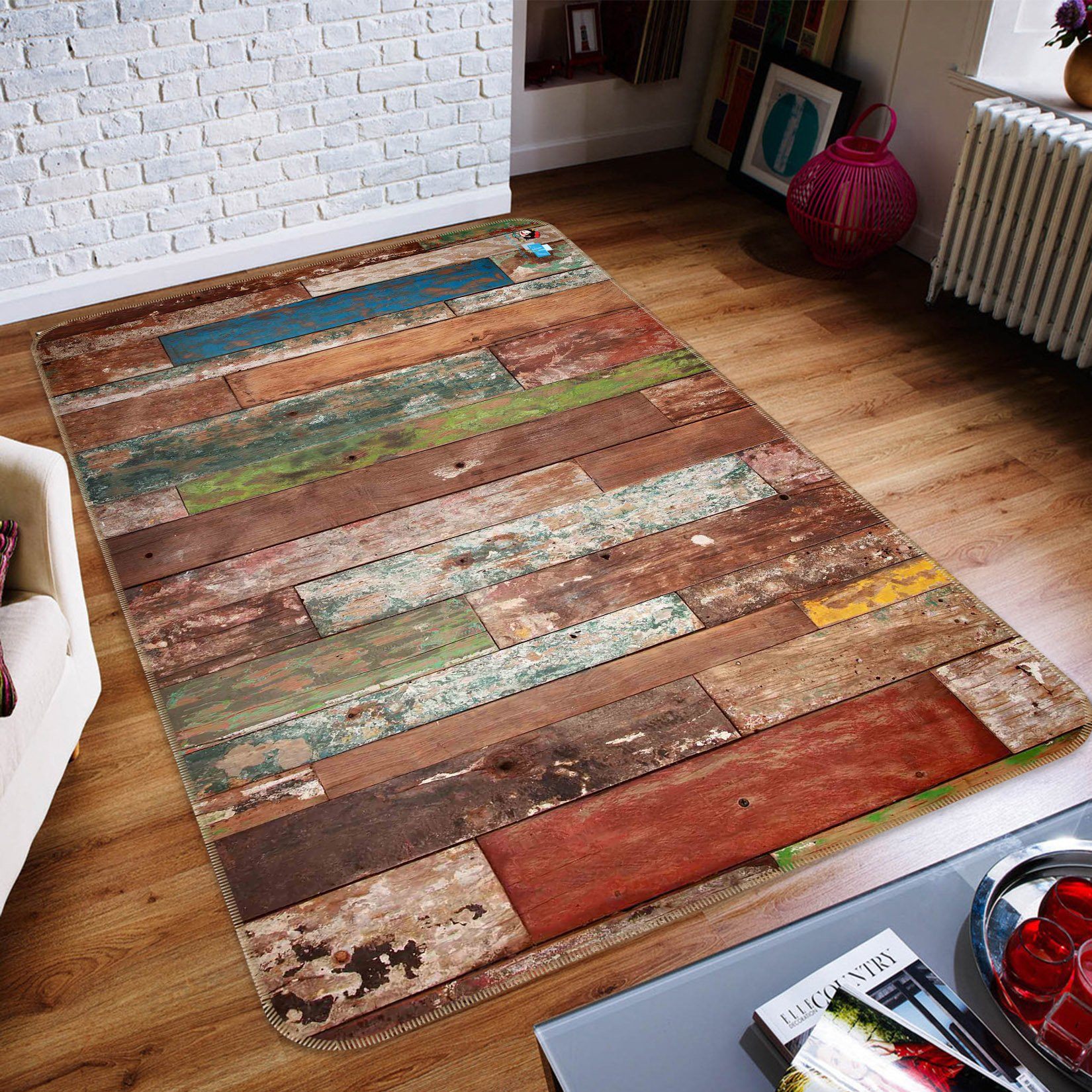 3D Red Board 603 Non Slip Rug Mat Mat AJ Creativity Home