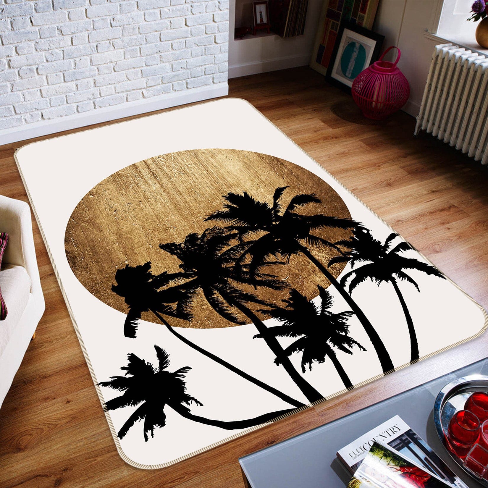 3D Miami Beach 1082 Boris Draschoff Rug Non Slip Rug Mat Mat AJ Creativity Home