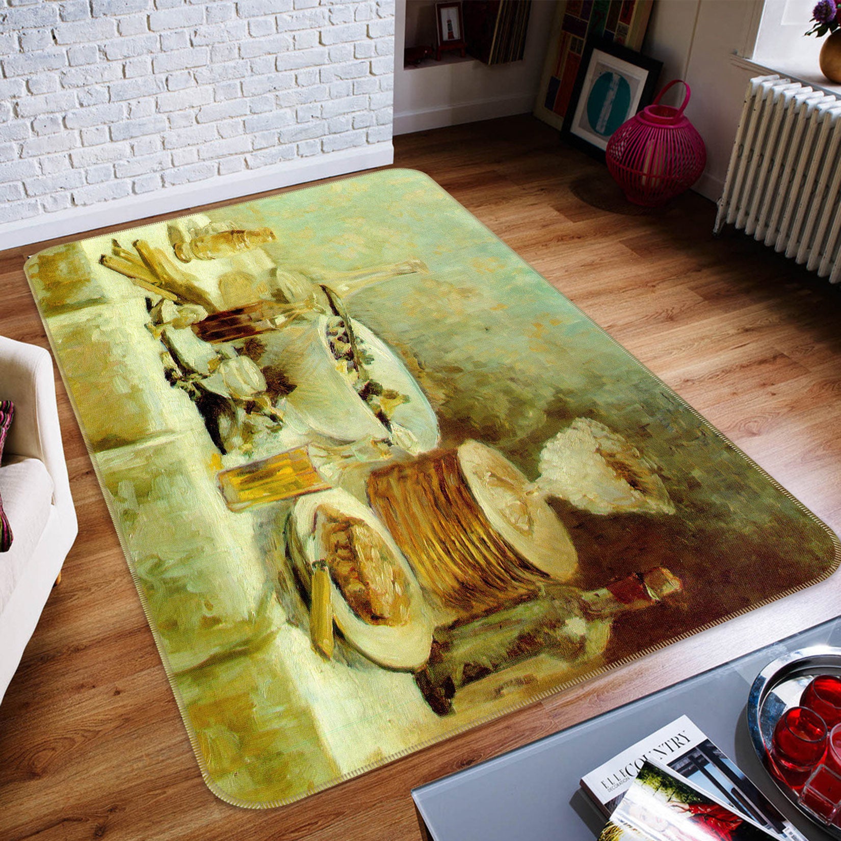 3D Dining Table 76047 Non Slip Rug Mat