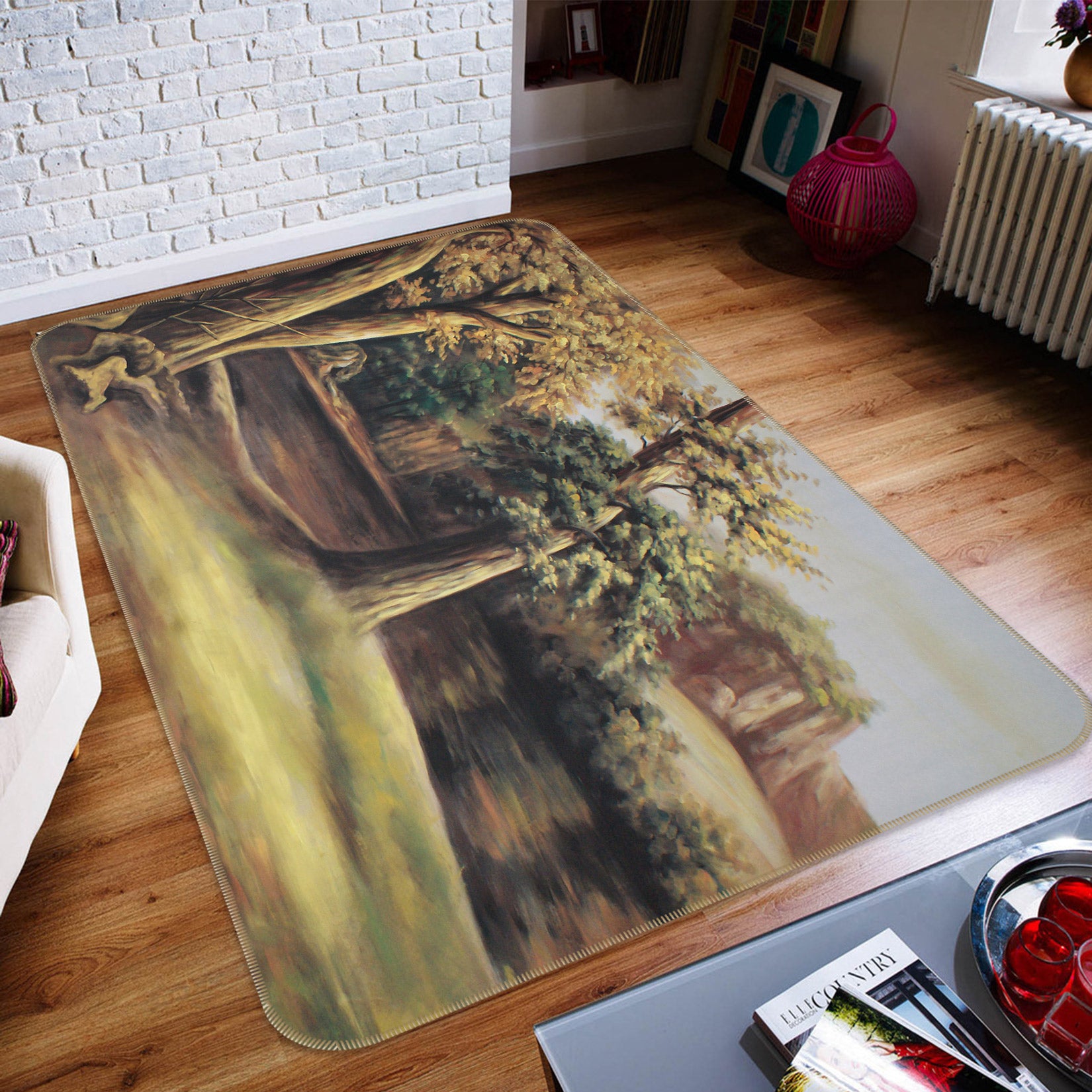 3D Trees 75206 Non Slip Rug Mat