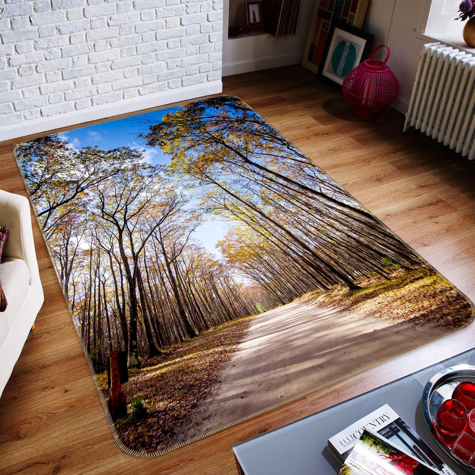 3D Forest The Way 29236 Non Slip Rug Mat