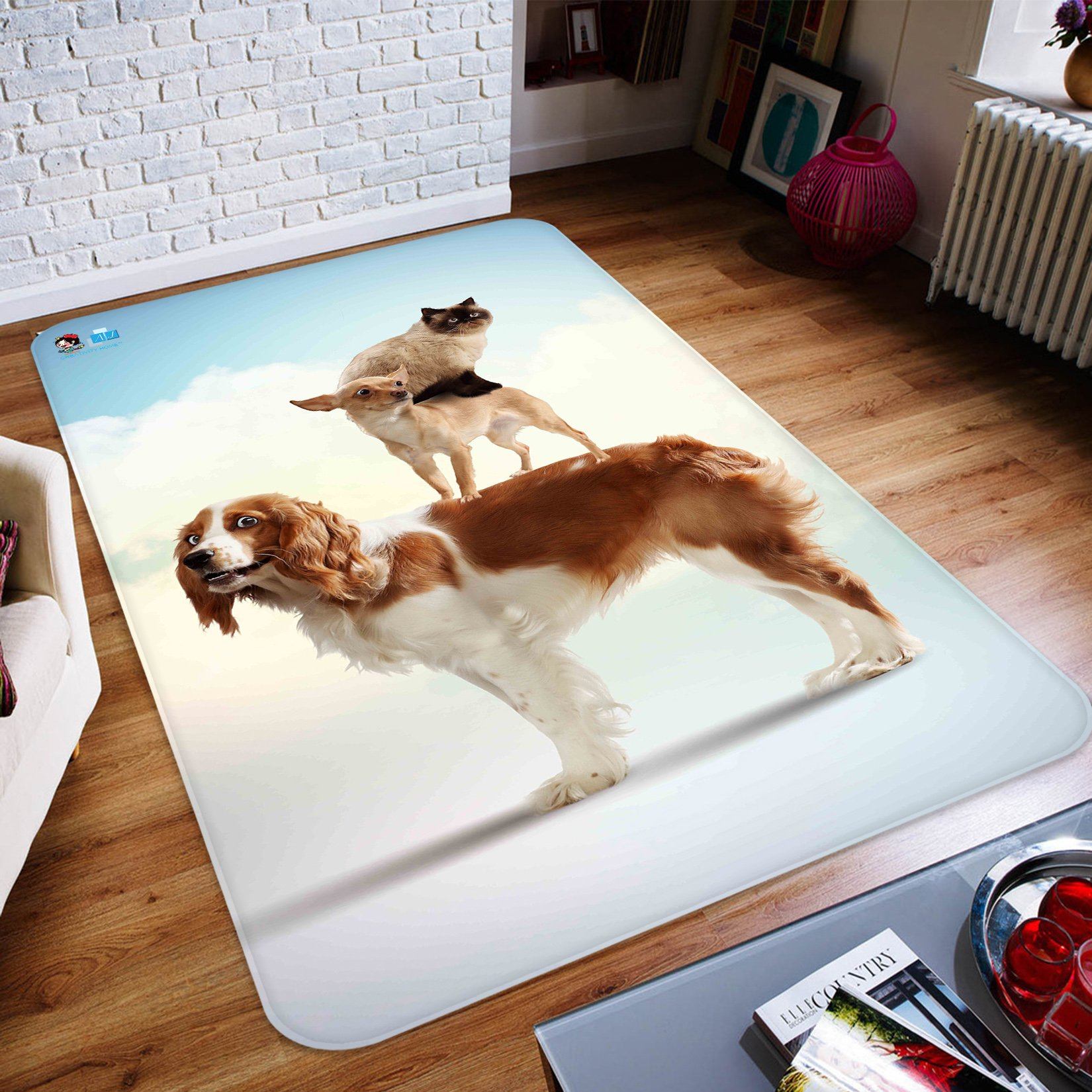 3D Cats And Dogs 5297 Non Slip Rug Mat Mat AJ Creativity Home