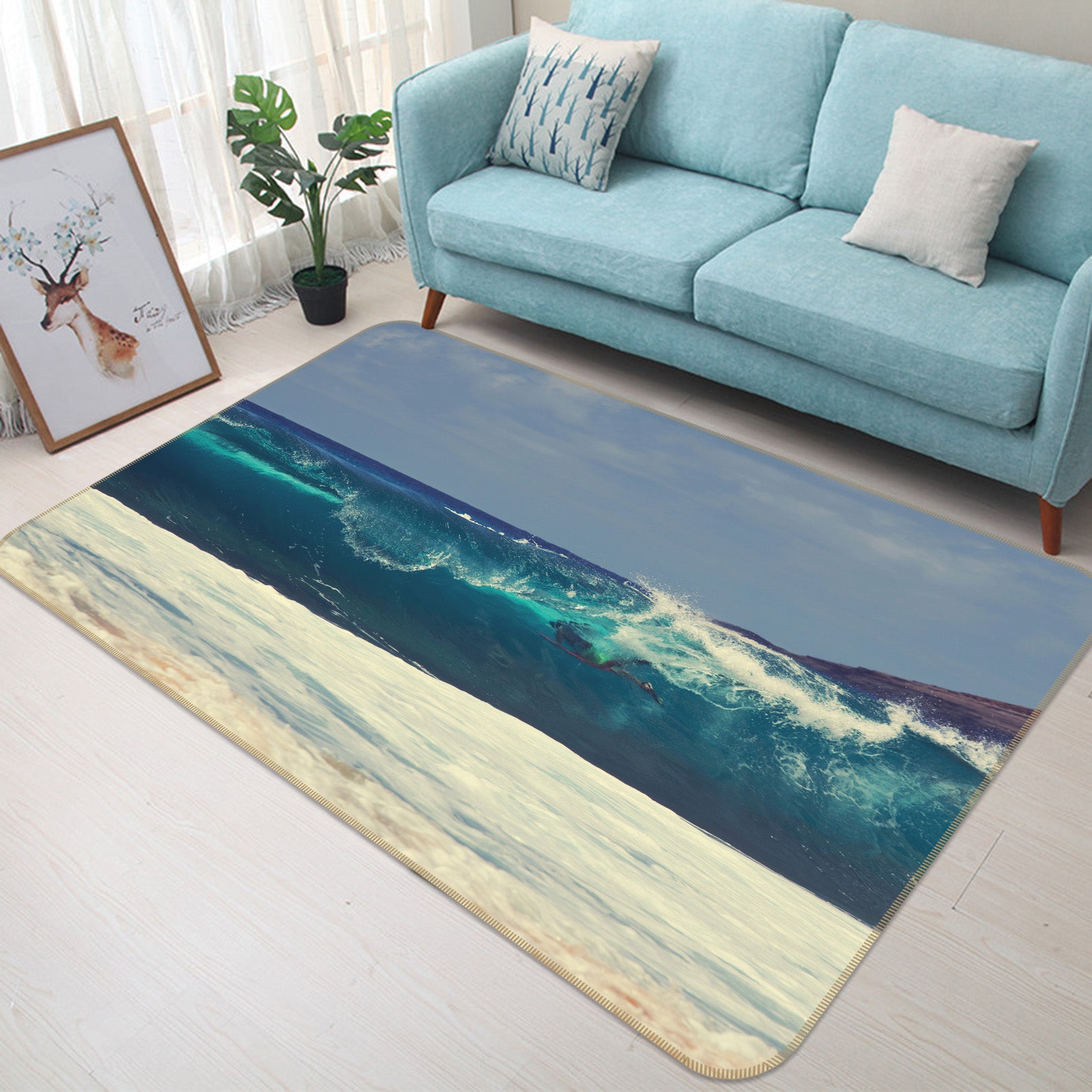 3D Waves 36030 Non Slip Rug Mat