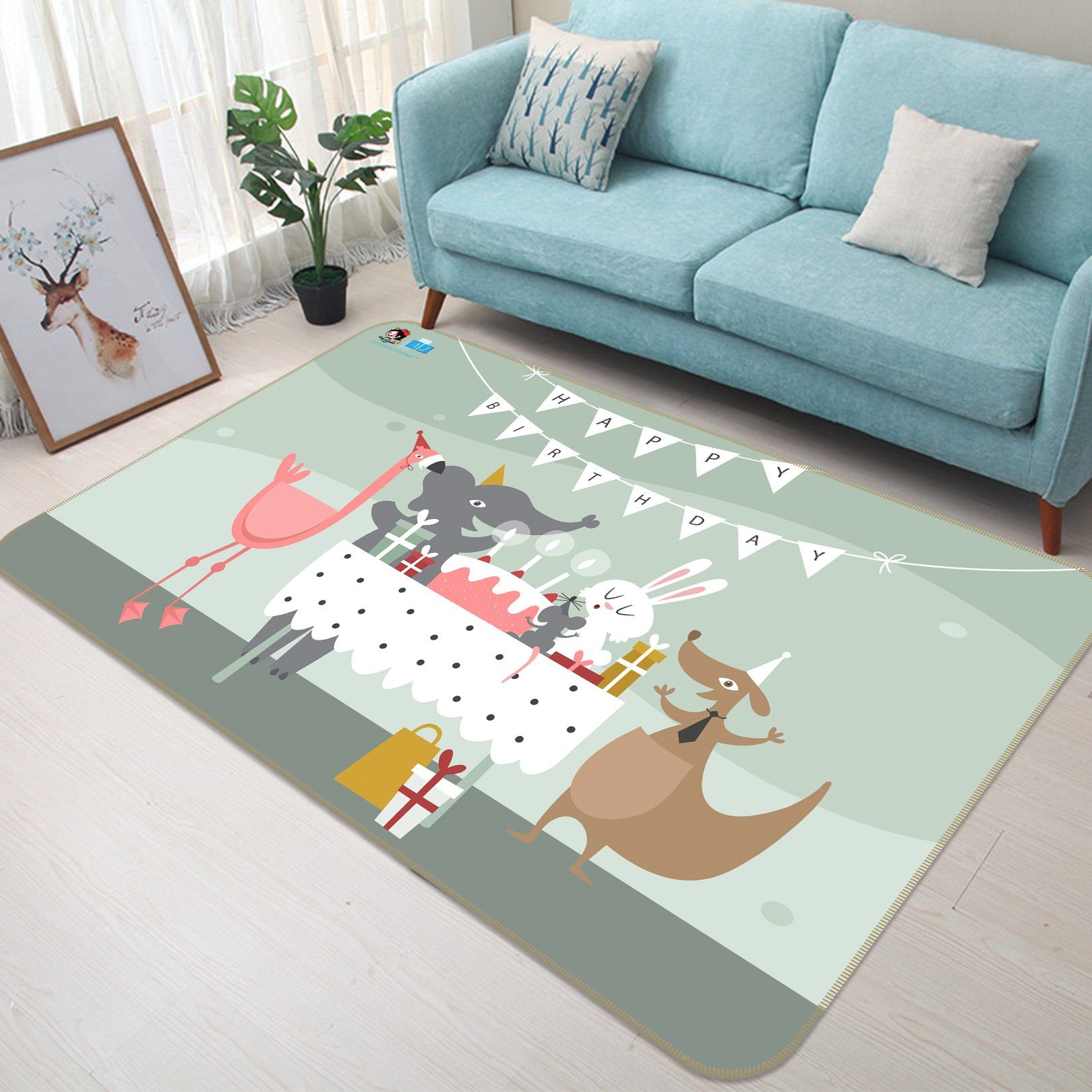 3D Cartoon Cake 326 Non Slip Rug Mat Mat AJ Creativity Home