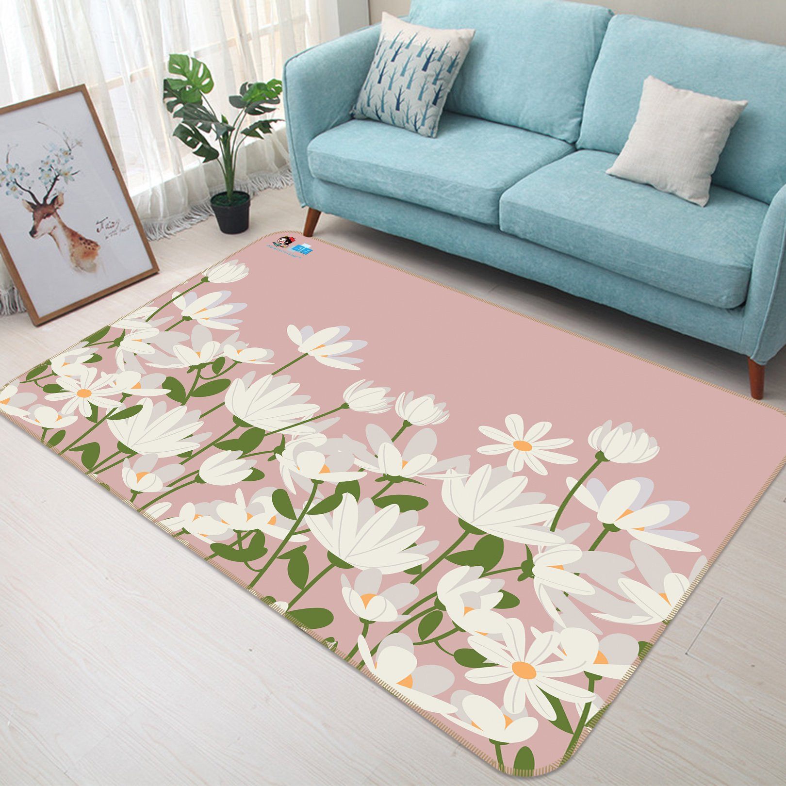 3D Painting Flower Group 256 Non Slip Rug Mat Mat AJ Creativity Home