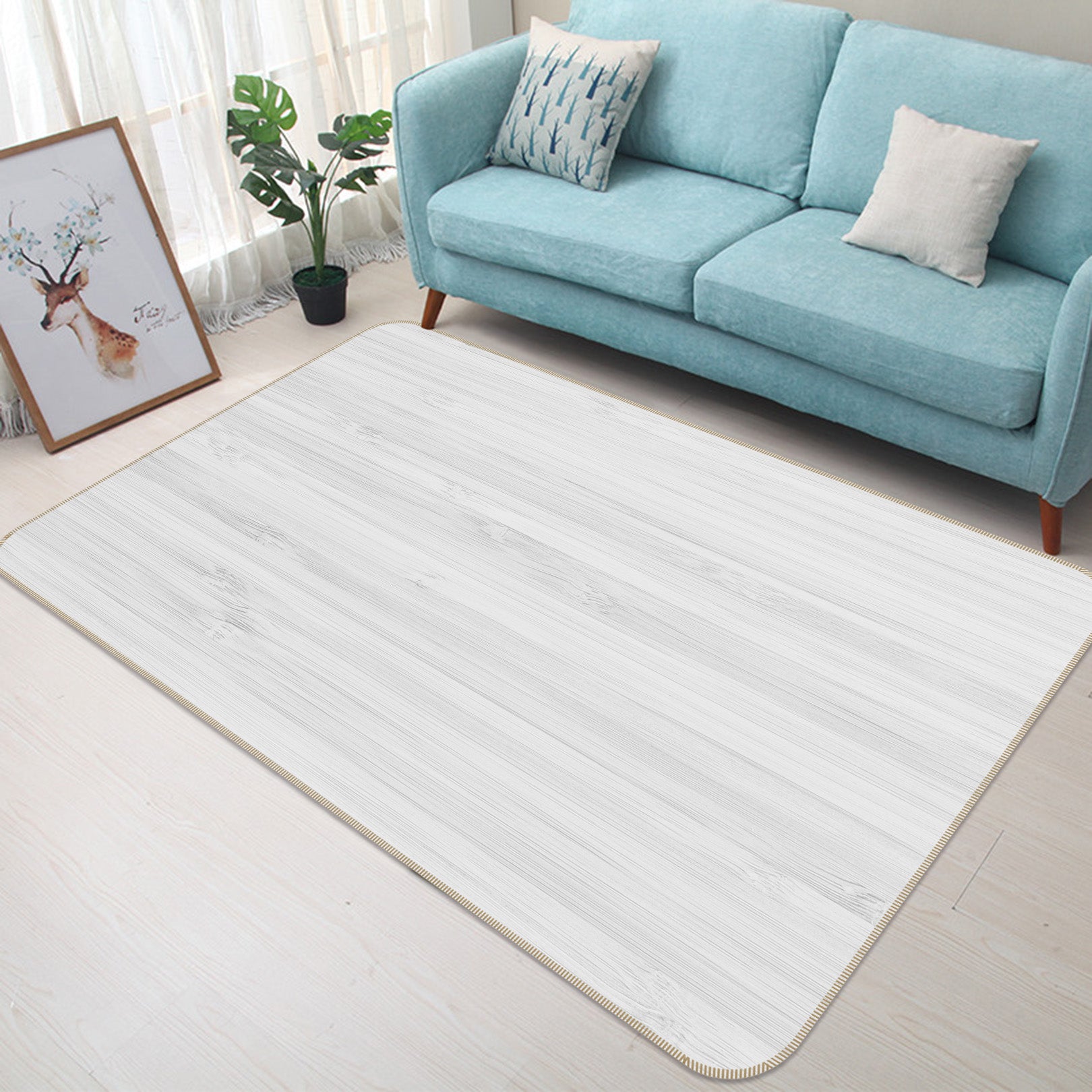3D Wood Grain 31066 Non Slip Rug Mat