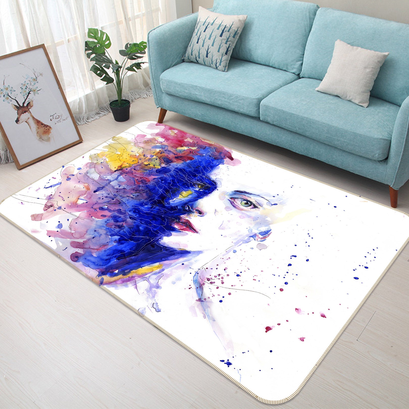 3D Pattern 36176 Non Slip Rug Mat