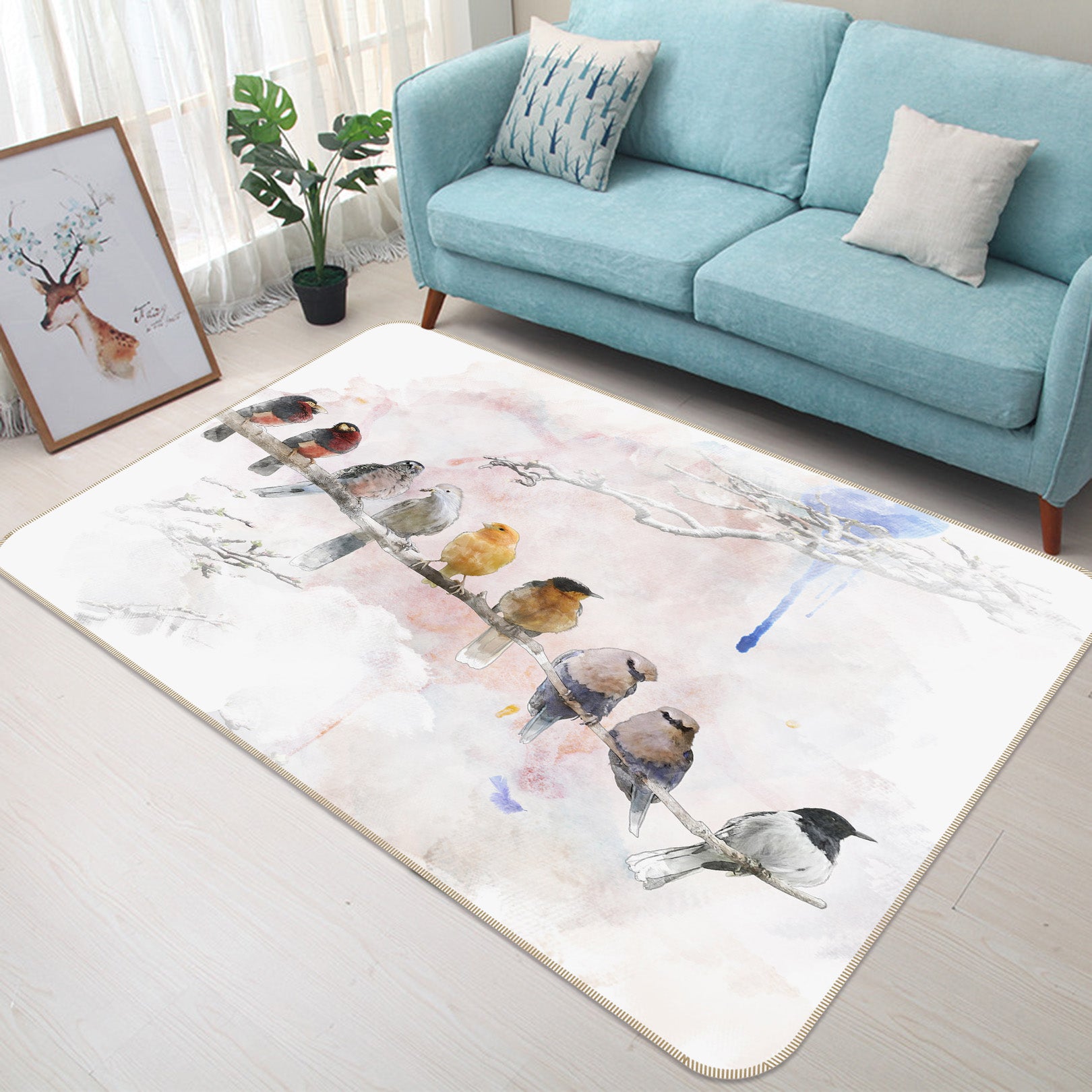 3D Sparrow 34138 Non Slip Rug Mat
