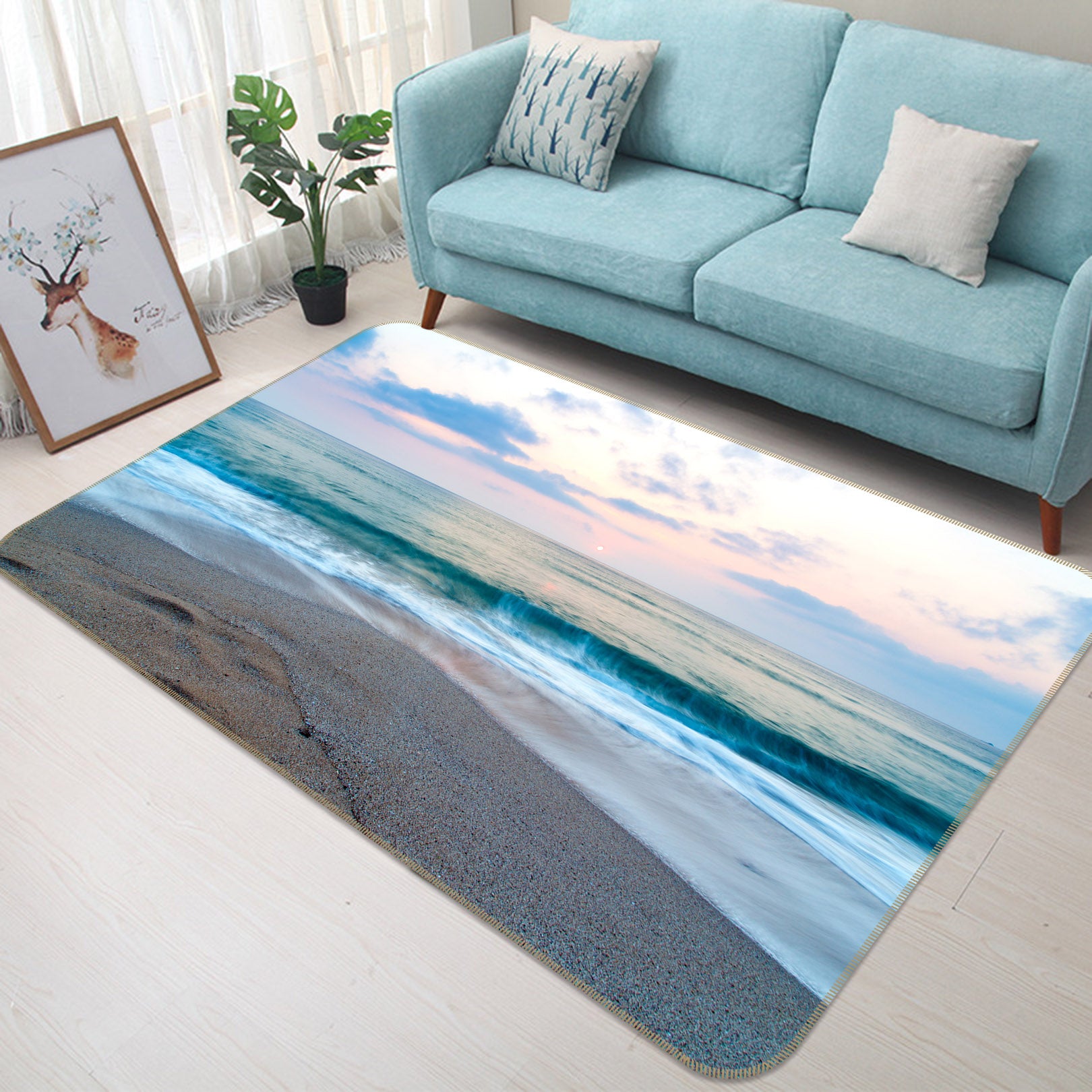3D Beach 35082 Non Slip Rug Mat