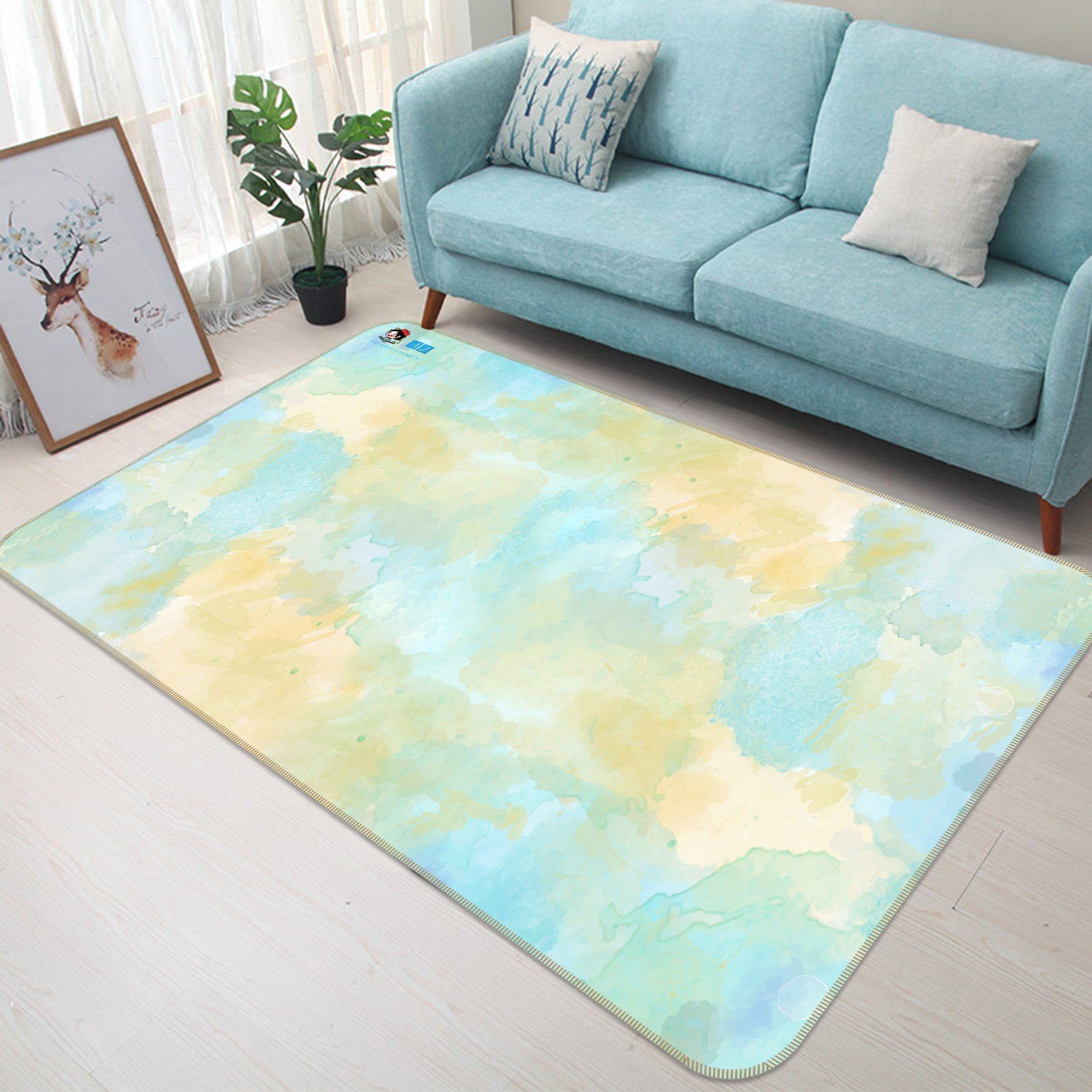 3D Ink Painting 325 Non Slip Rug Mat Mat AJ Creativity Home