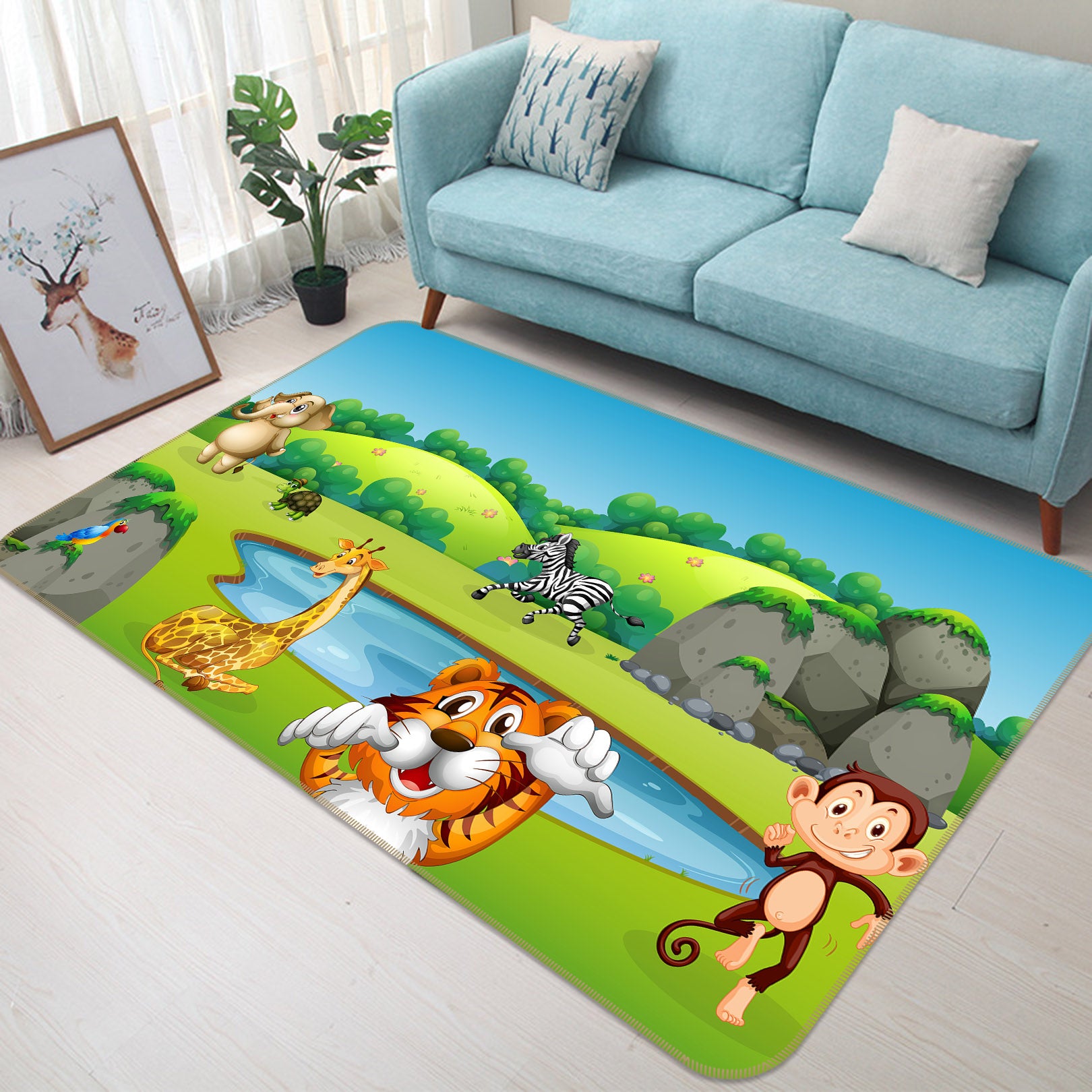 3D Animals 36150 Non Slip Rug Mat