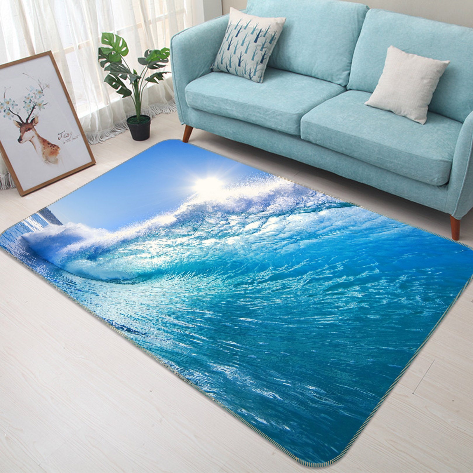 3D Waves 34224 Non Slip Rug Mat