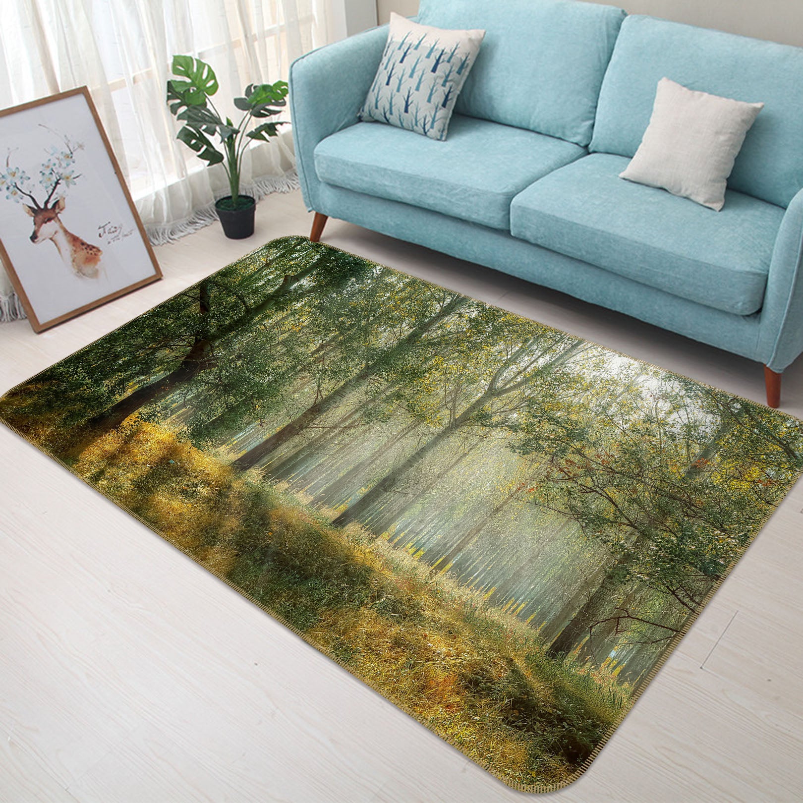 3D Forest 36166 Non Slip Rug Mat