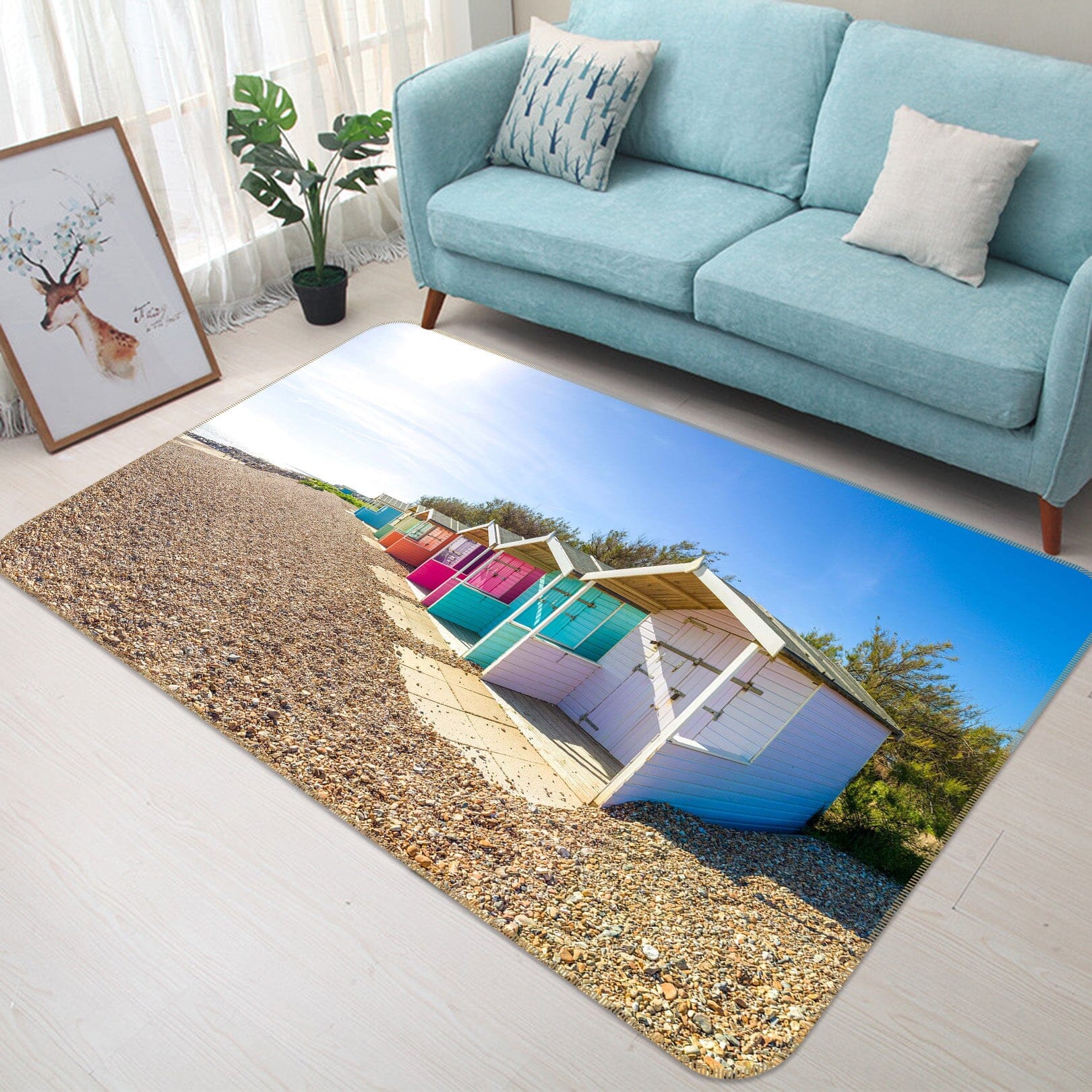 3D Desert Hut 2022 Assaf Frank Rug Non Slip Rug Mat Mat AJ Creativity Home