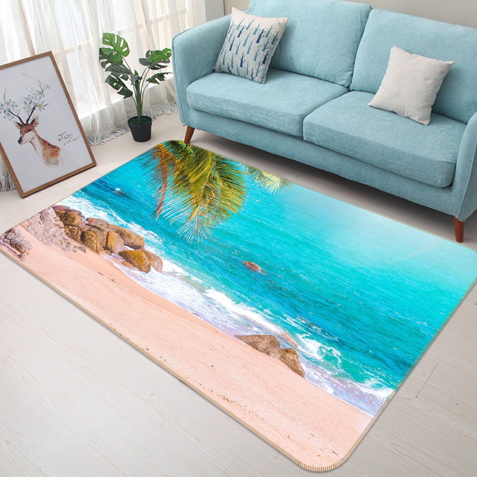 3D Seaside 29127 Non Slip Rug Mat