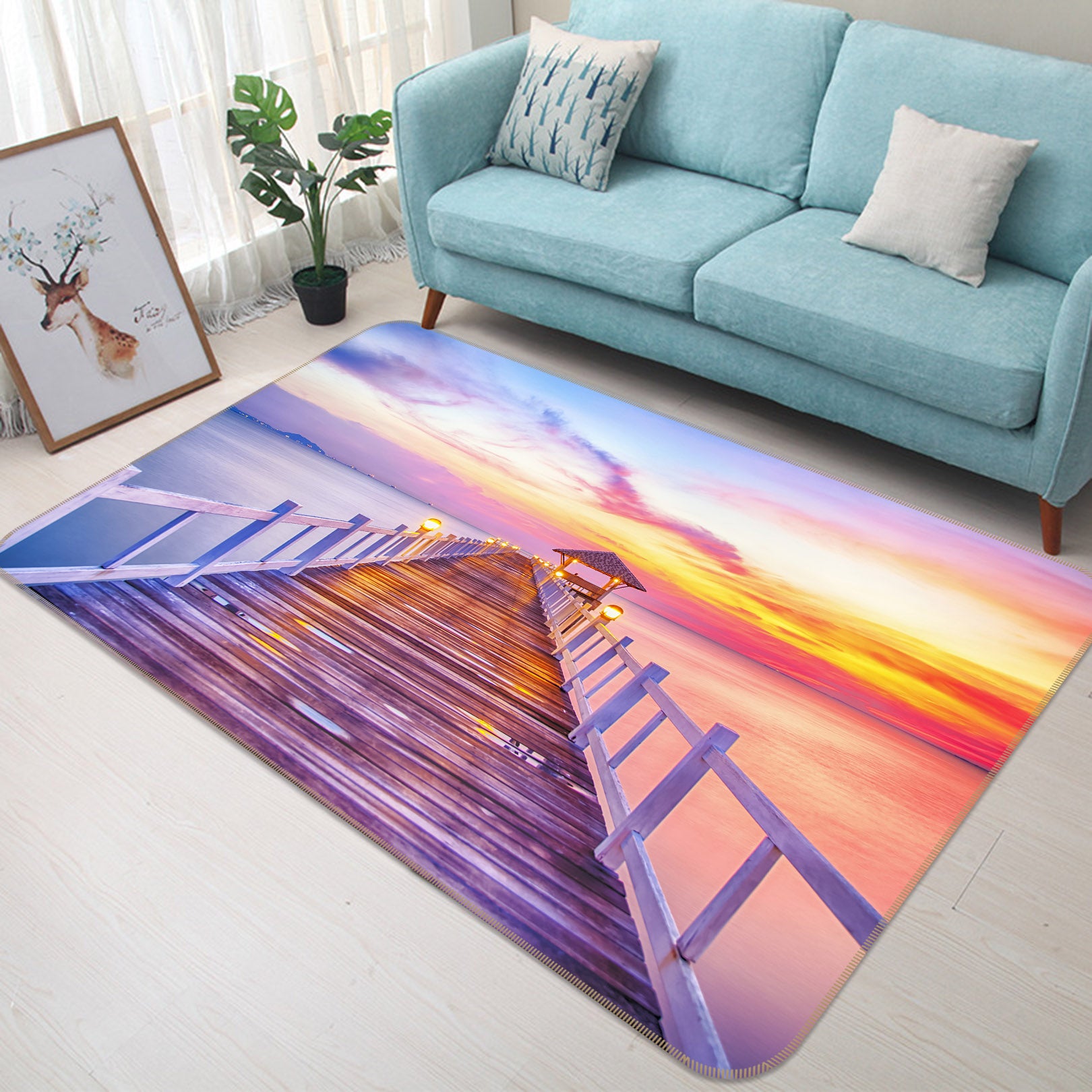 3D Bridge Gallery 34201 Non Slip Rug Mat