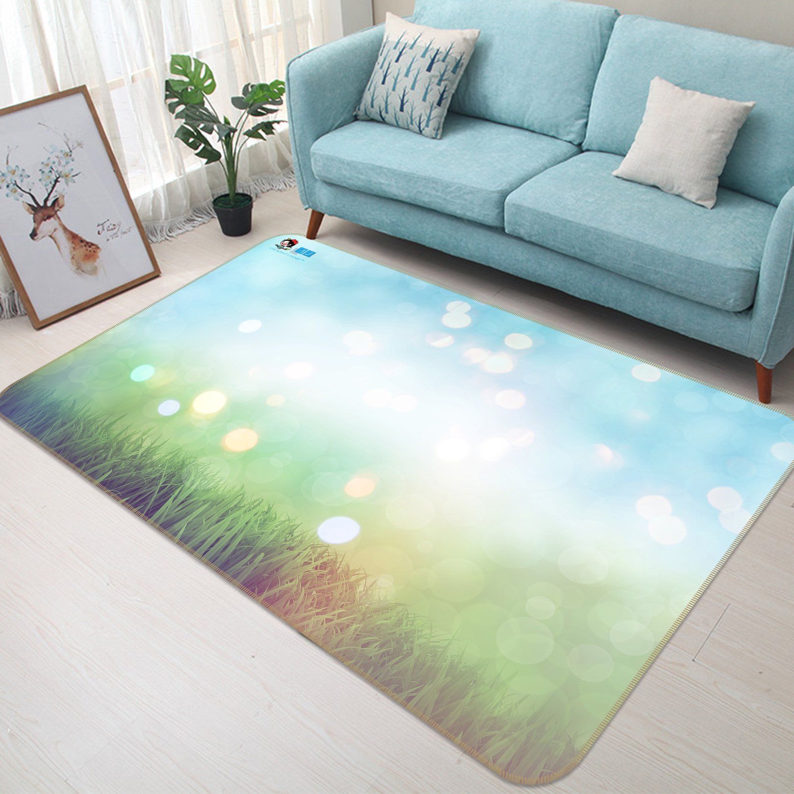 3D Halo Lawn 277 Non Slip Rug Mat Mat AJ Creativity Home