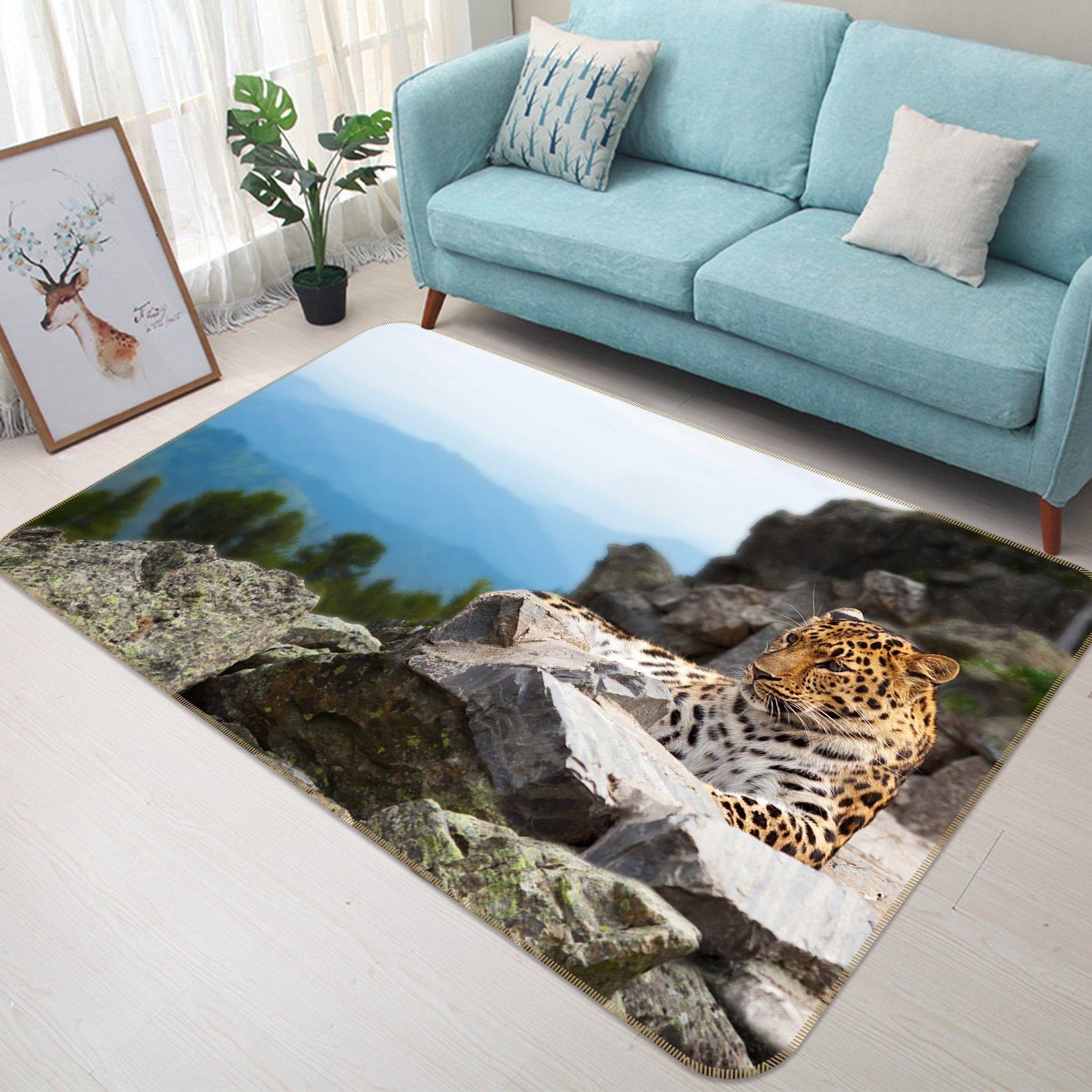3D Stone Tiger 581 Animal Non Slip Rug Mat Mat AJ Creativity Home