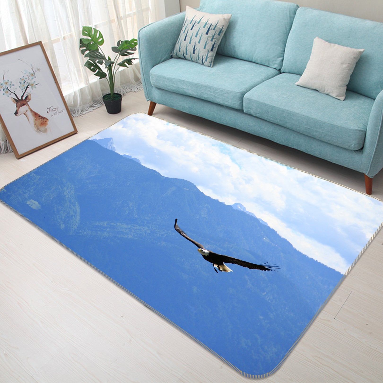 3D Flying Eagle 82069 Animal Non Slip Rug Mat