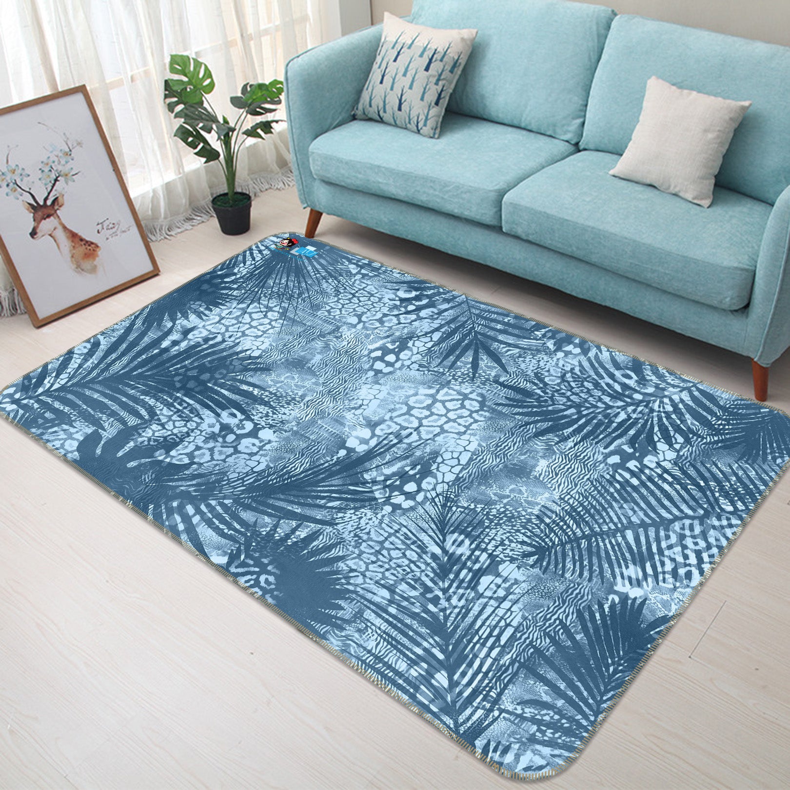 3D Leaves 83011 Andrea haase Rug Non Slip Rug Mat