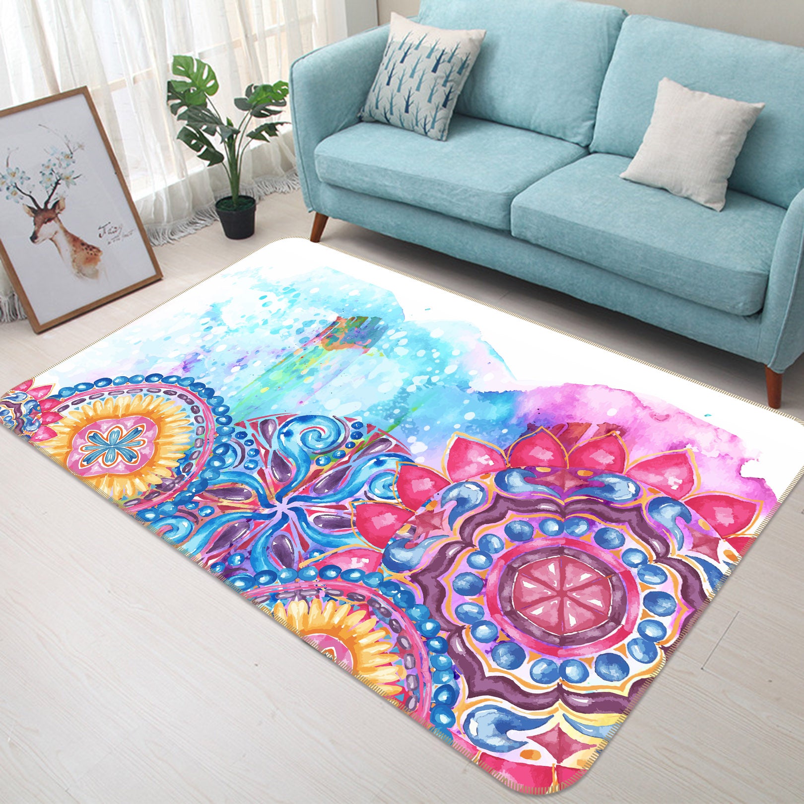 3D Grain Pattern 30199 Non Slip Rug Mat
