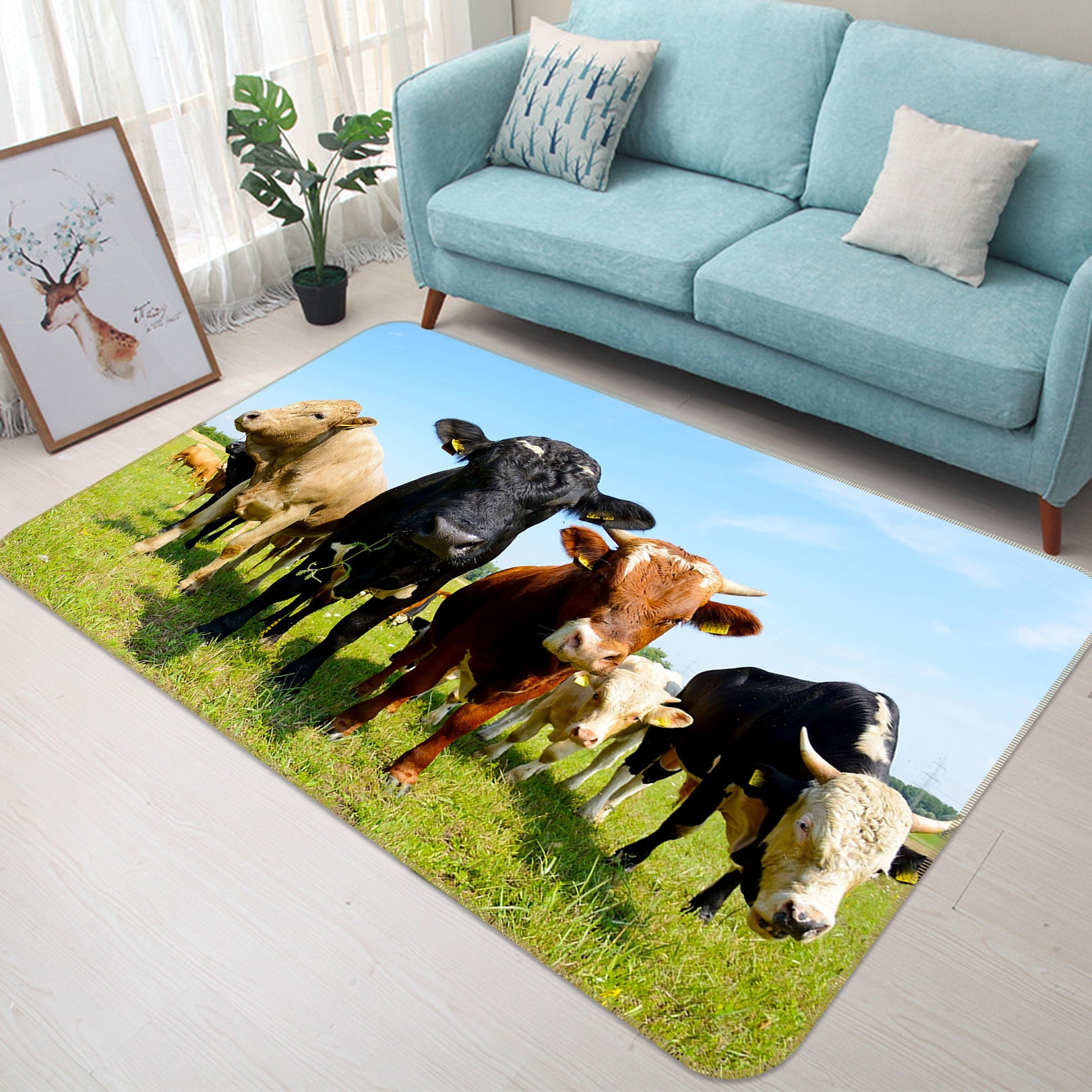 3D Cattle Herd 82090 Animal Non Slip Rug Mat
