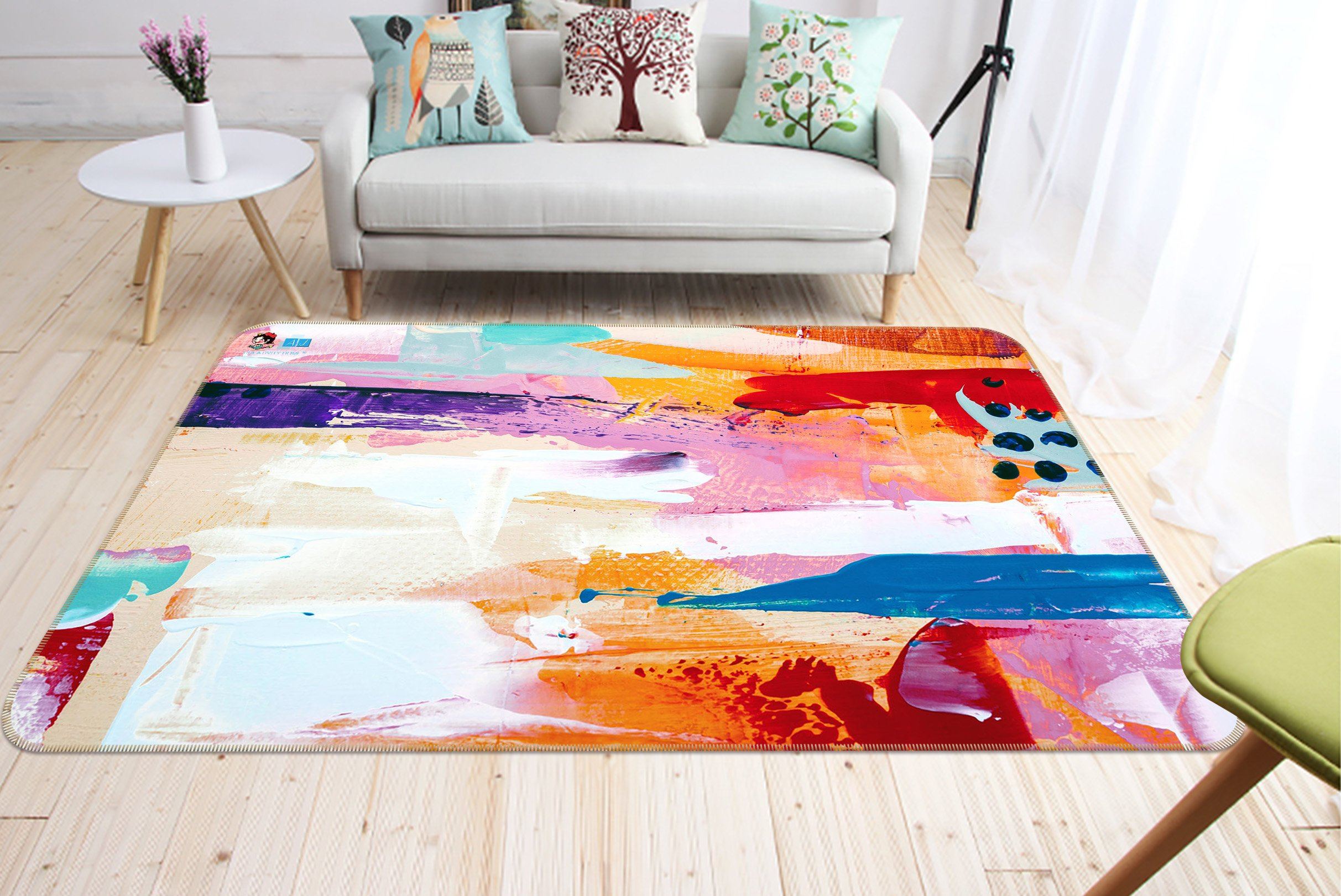 3D Color Texture 2382 Non Slip Rug Mat Mat AJ Creativity Home