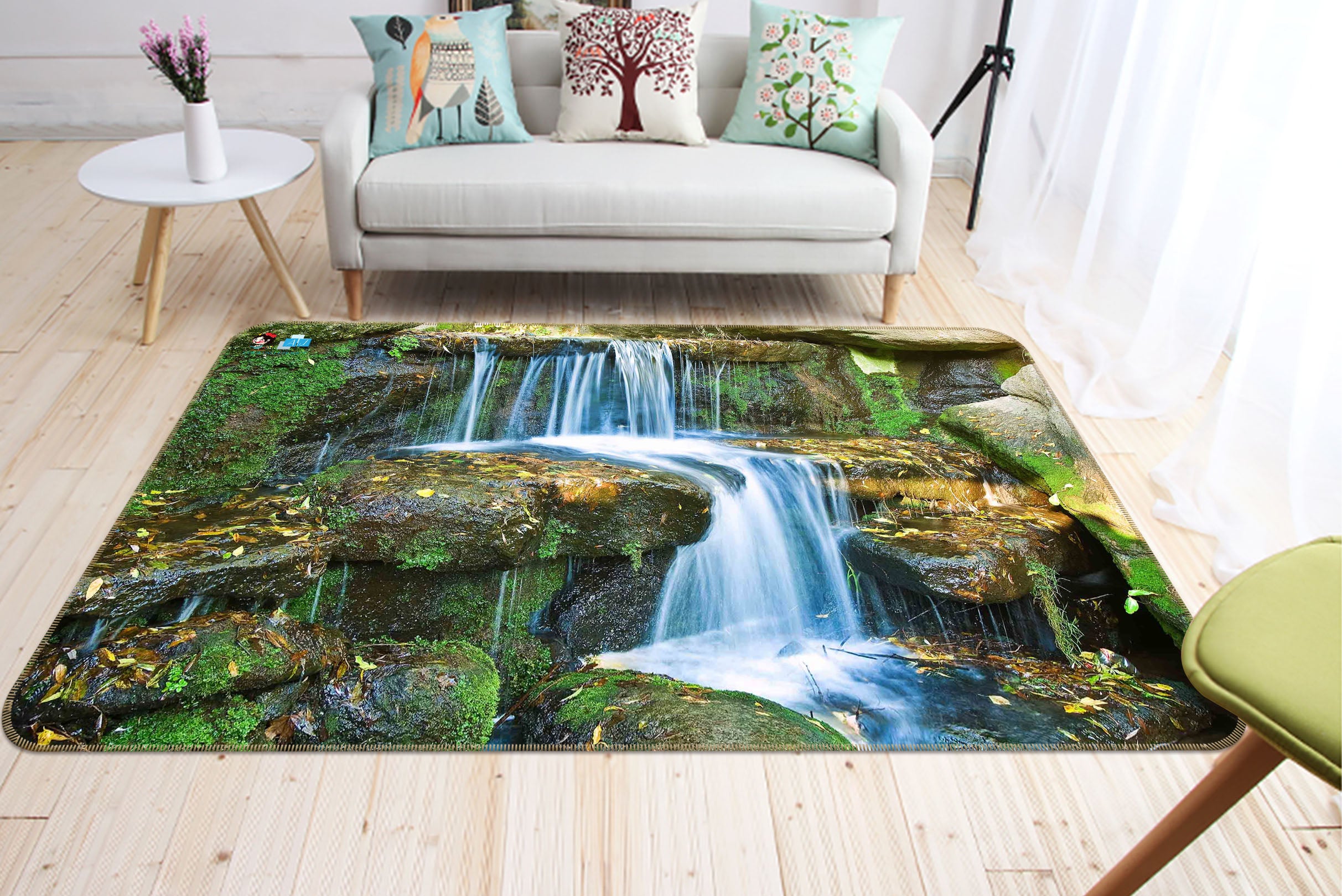 3D Waterfall 66065 Non Slip Rug Mat