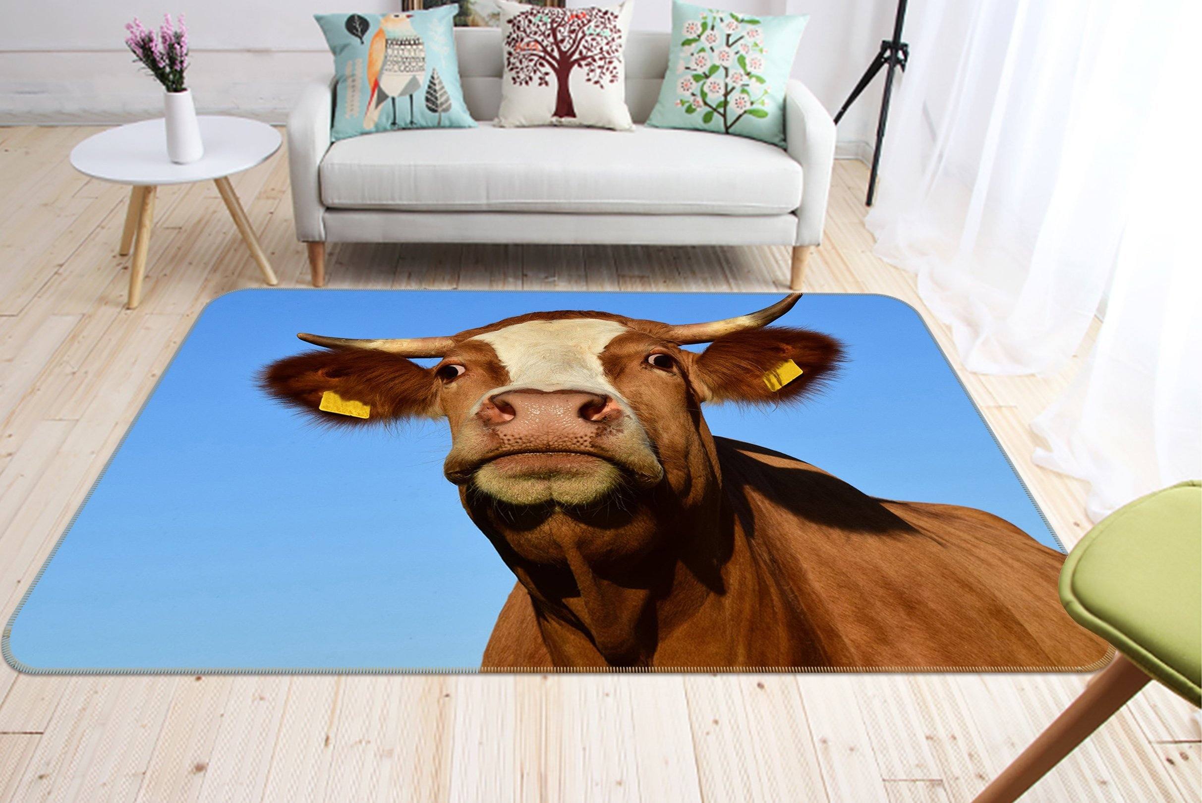 3D Horn 566 Animal Non Slip Rug Mat Mat AJ Creativity Home