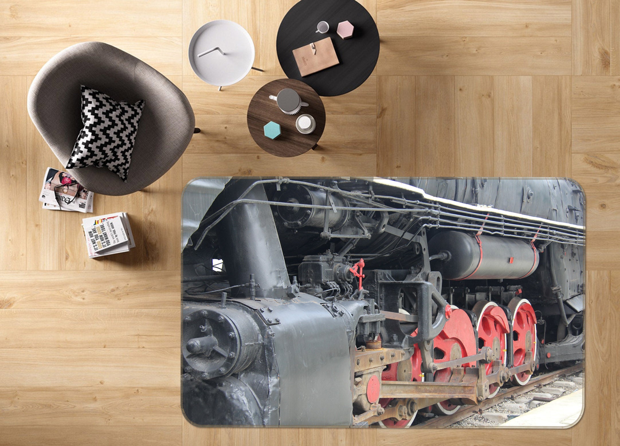 3D Train 38234 Vehicle Non Slip Rug Mat