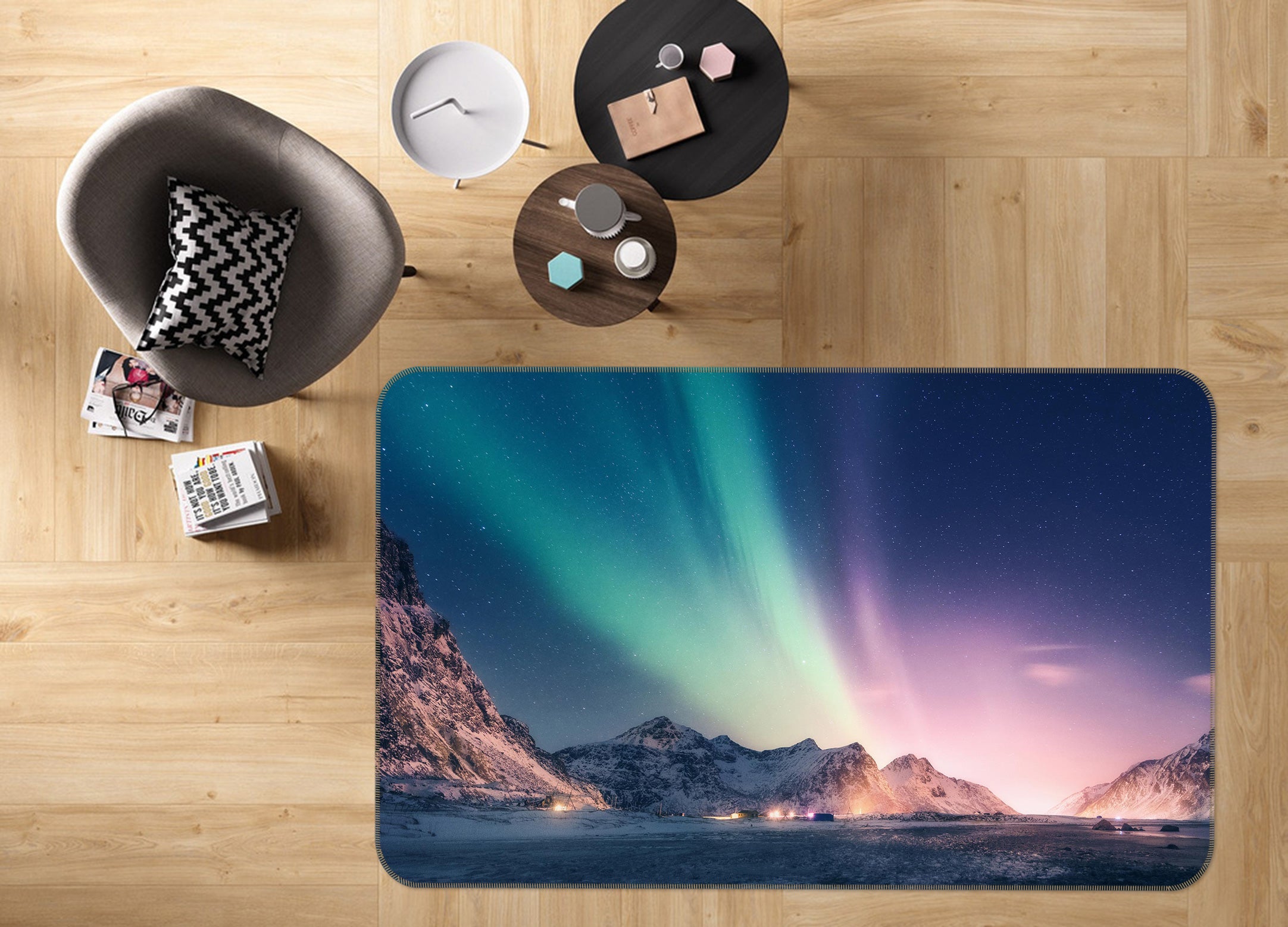 3D Aurora 77198 Non Slip Rug Mat