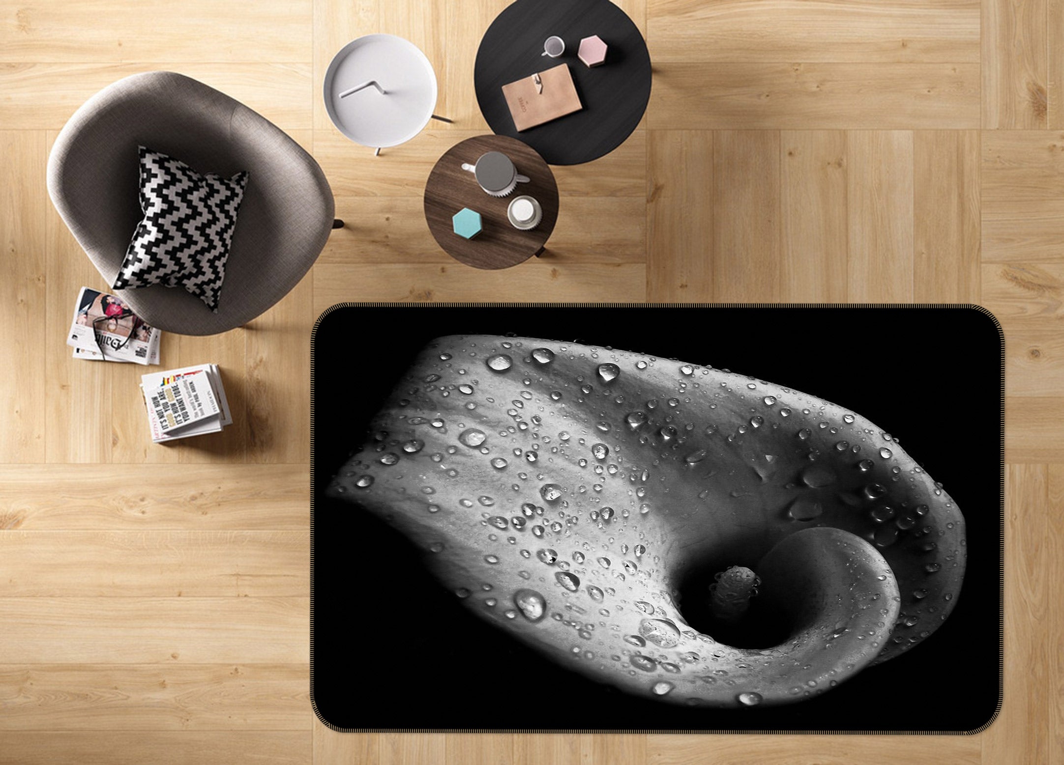 3D Petal 75247 Non Slip Rug Mat