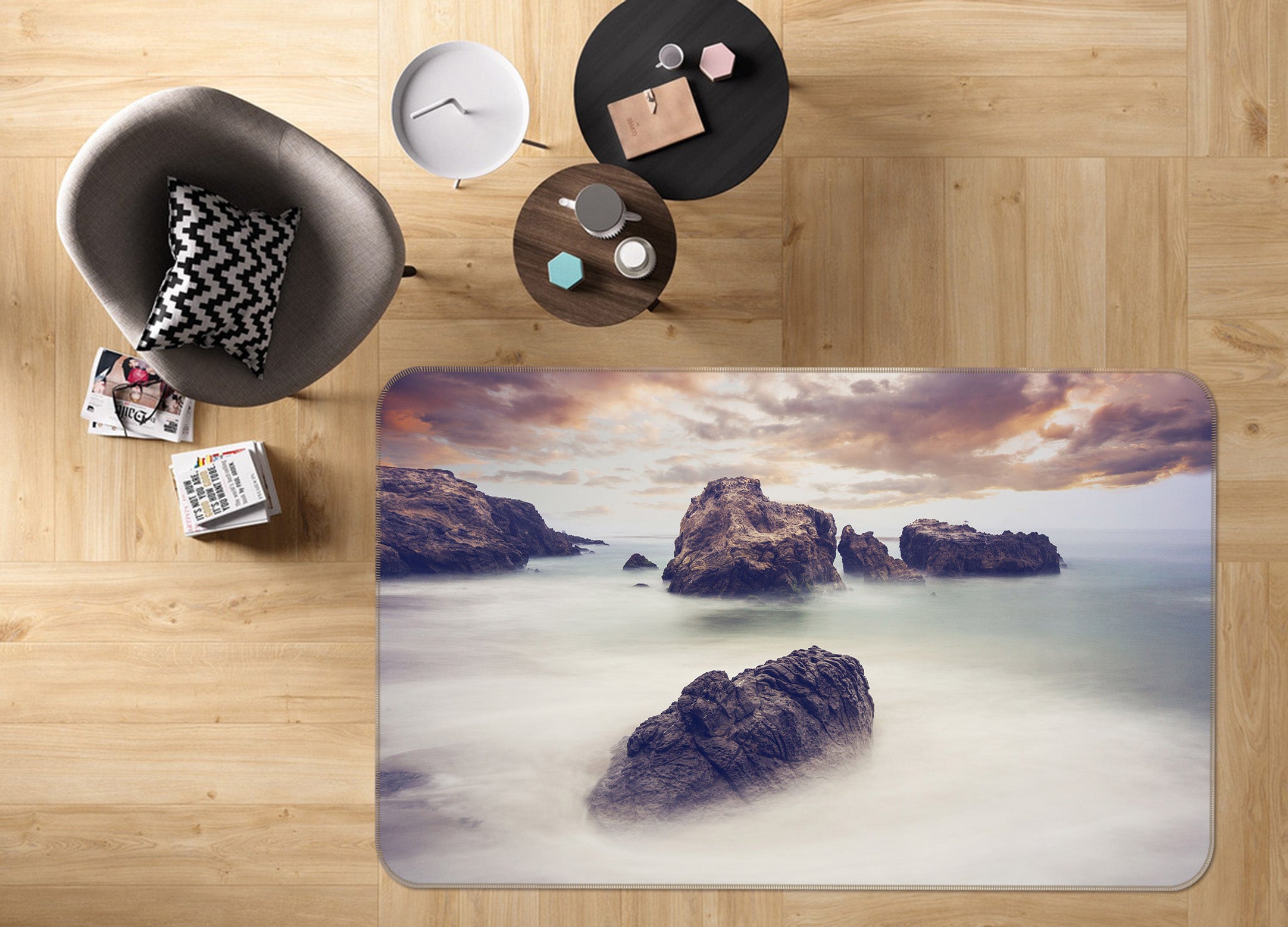 3D Stone 34070 Non Slip Rug Mat