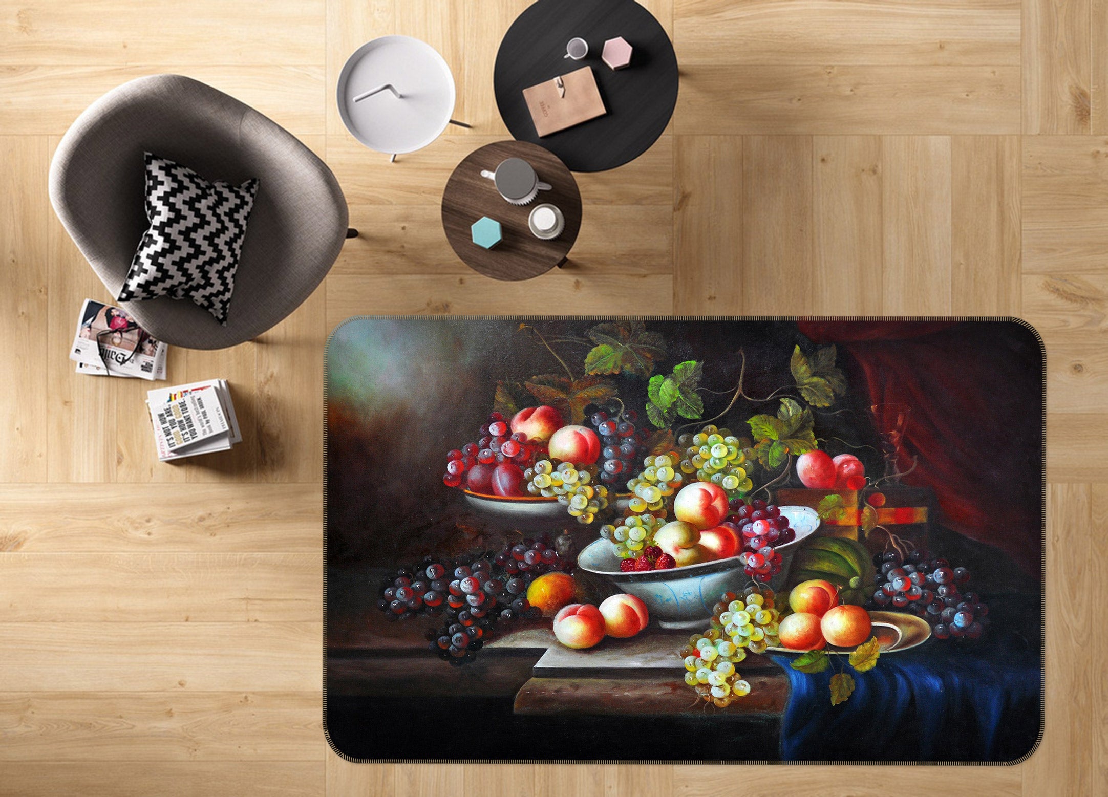 3D Fruit Tray 76010 Non Slip Rug Mat