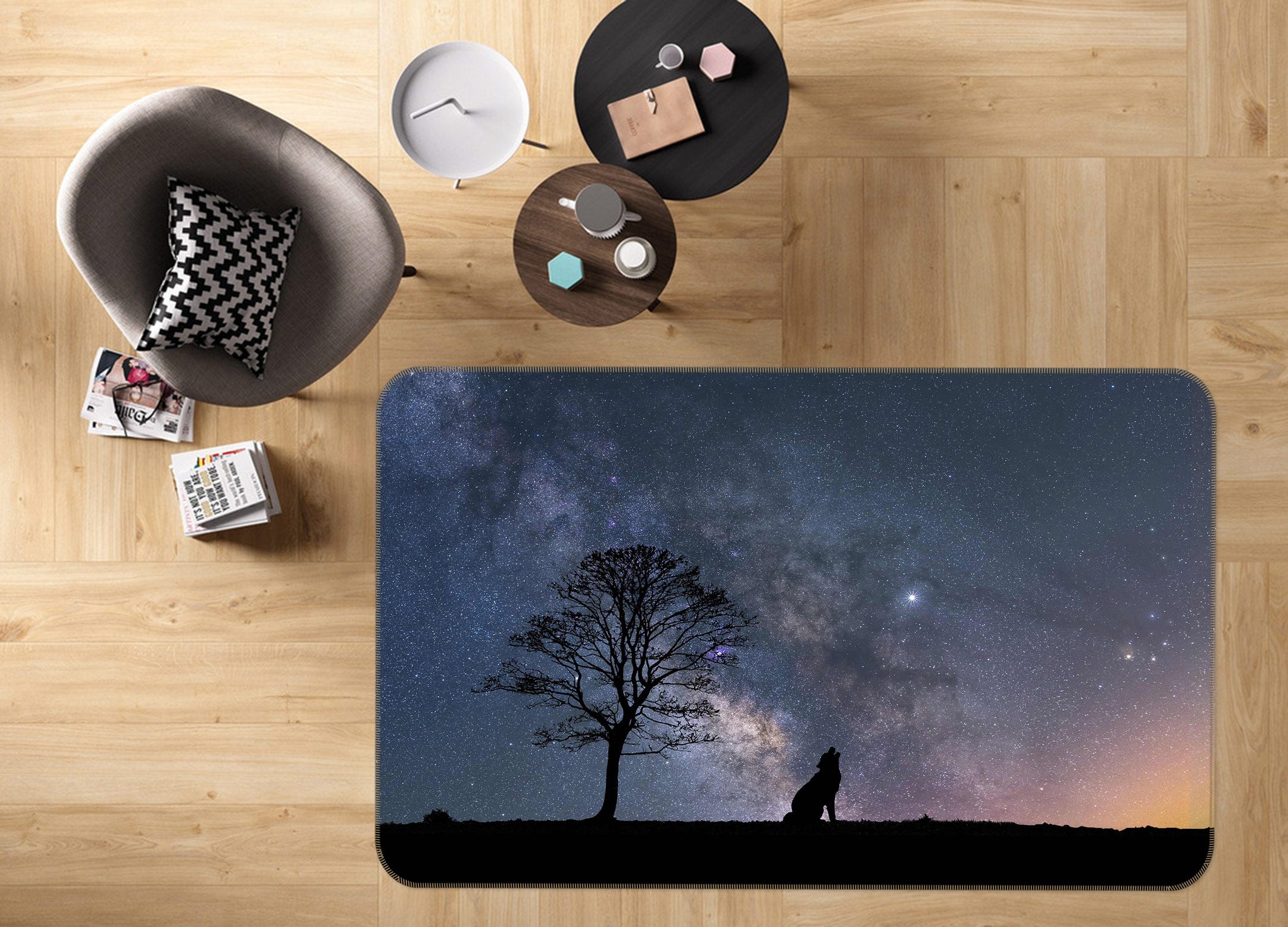 3D Tree 30039 Non Slip Rug Mat