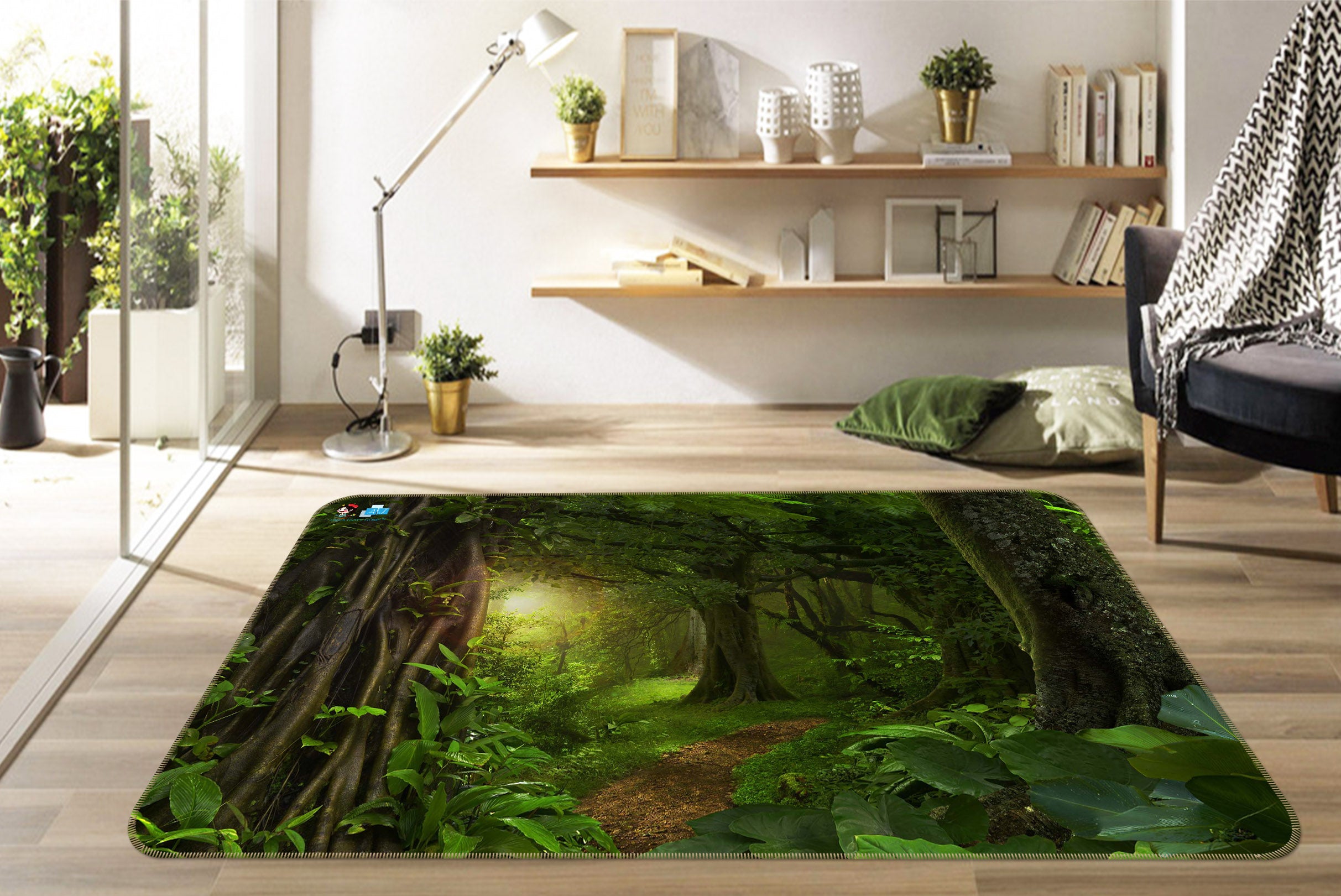 3D Jungle 66040 Non Slip Rug Mat