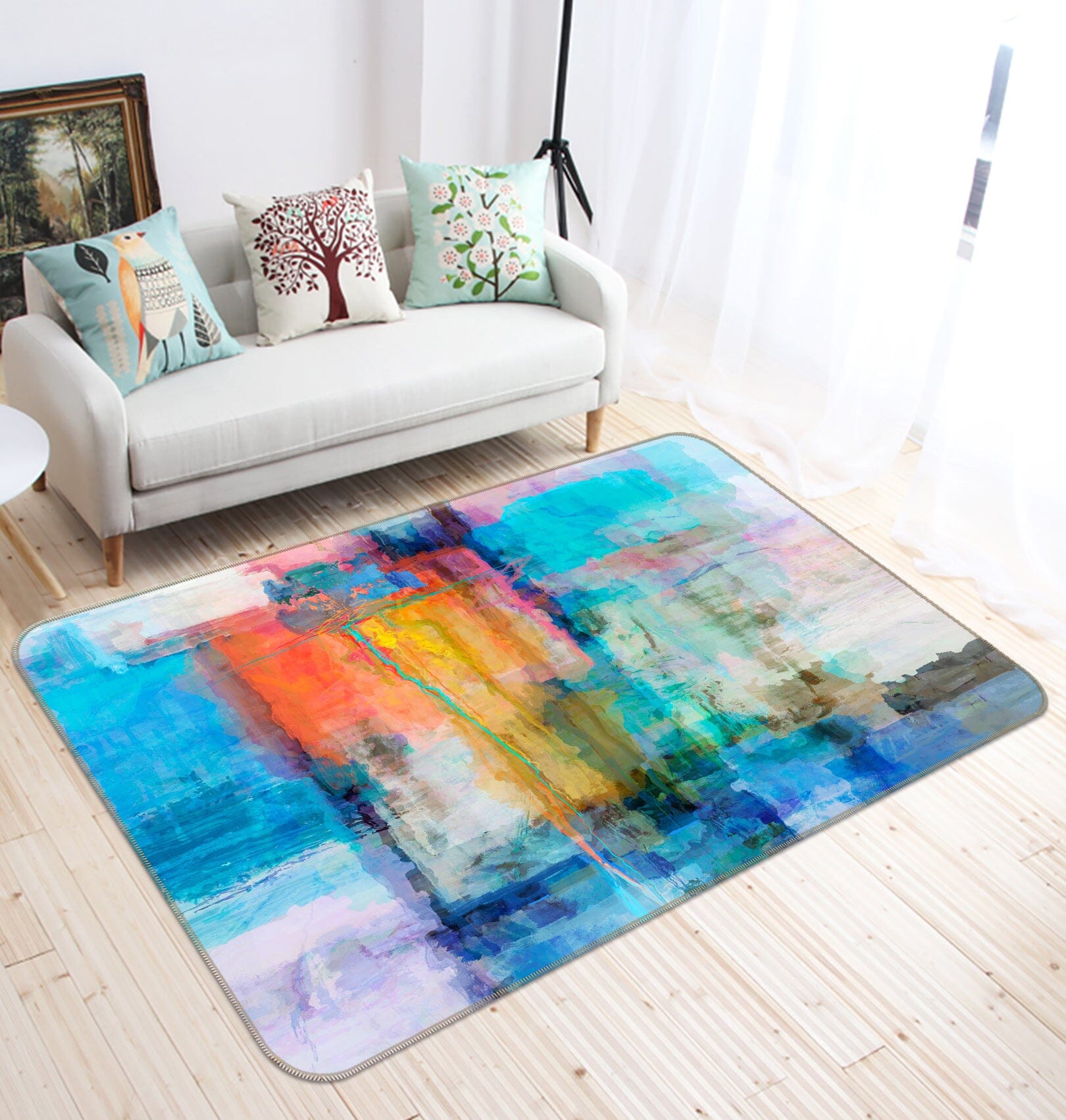 3D Sea Sunset 107 Michael Tienhaara Rug Non Slip Rug Mat Mat AJ Creativity Home