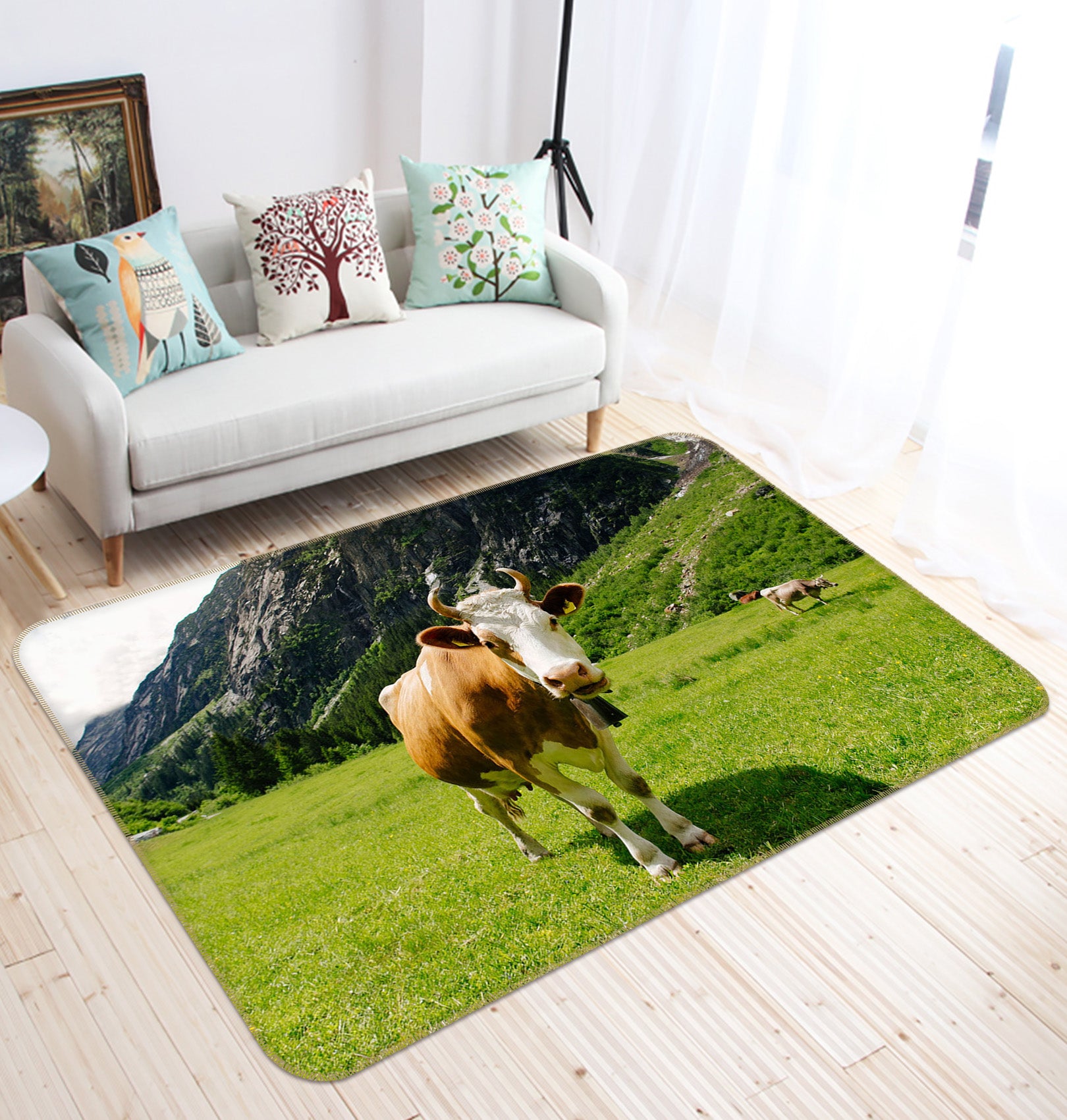 3D Grass Cattle 82064 Animal Non Slip Rug Mat