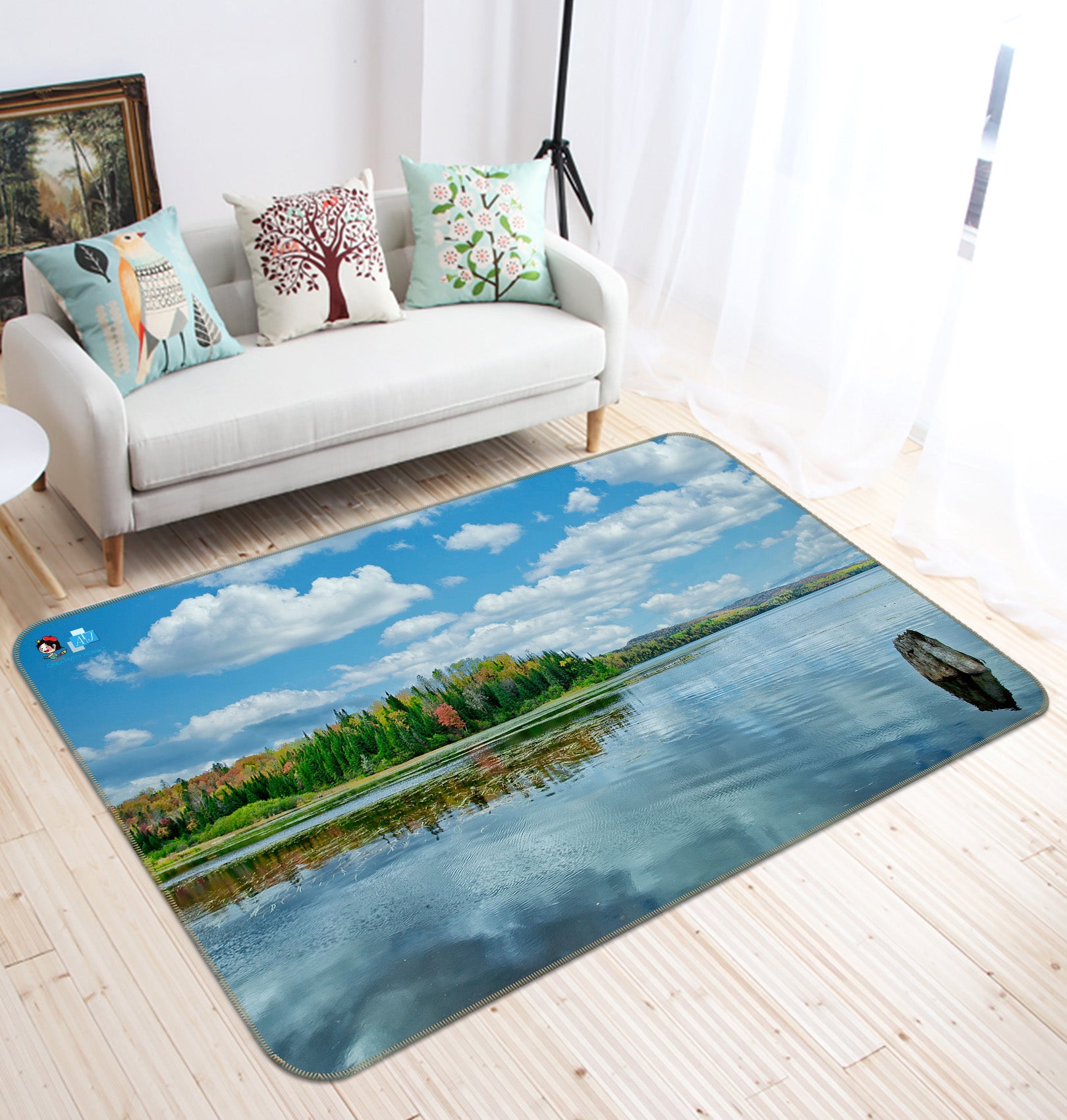 3D Lake Water 62052 Kathy Barefield Rug Non Slip Rug Mat