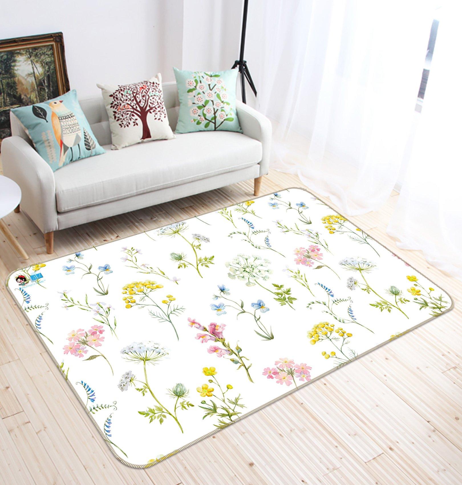 3D Small Flower 120 Non Slip Rug Mat Mat AJ Creativity Home