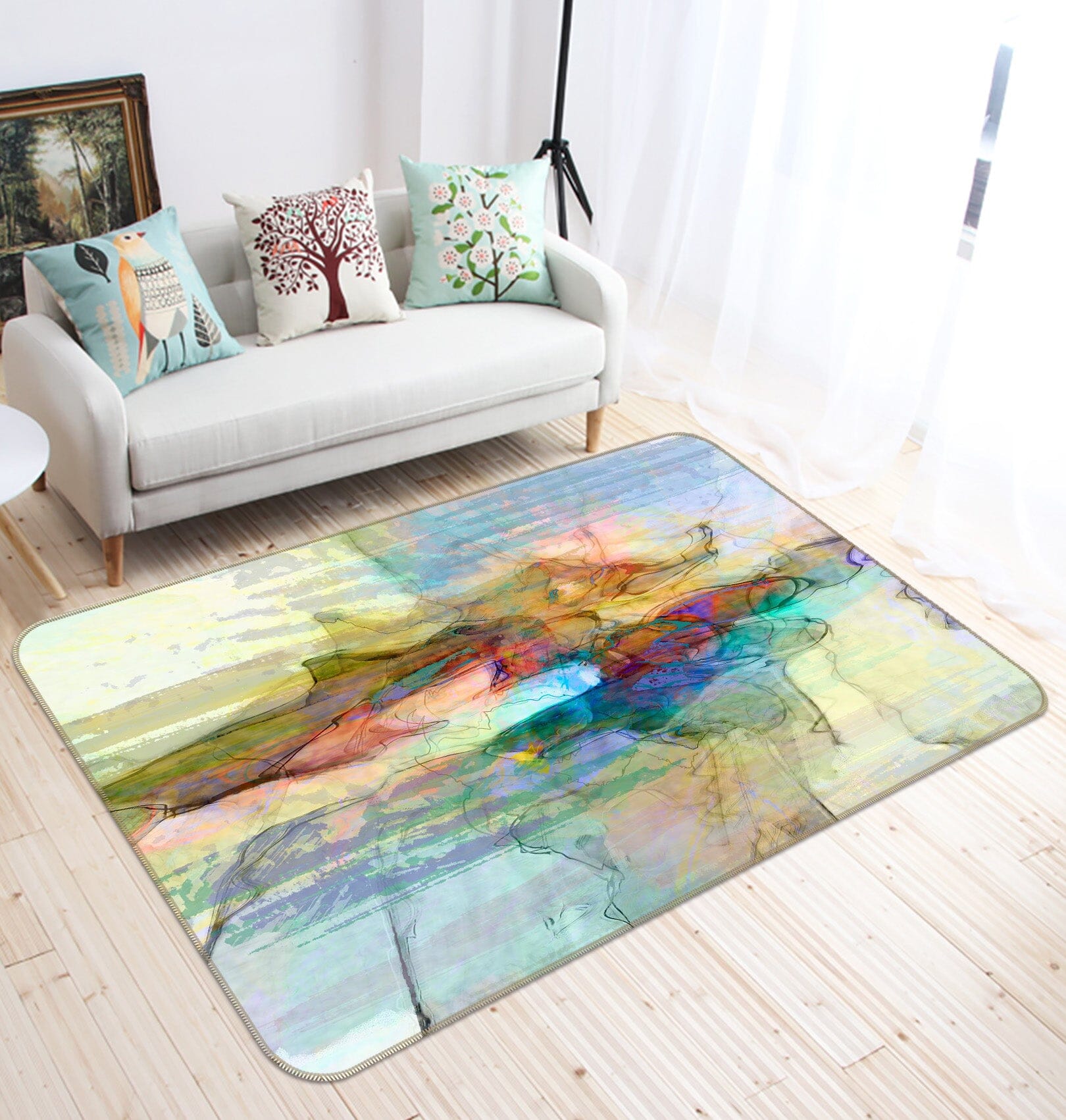 3D Morning Sea 1034 Michael Tienhaara Rug Non Slip Rug Mat Mat AJ Creativity Home