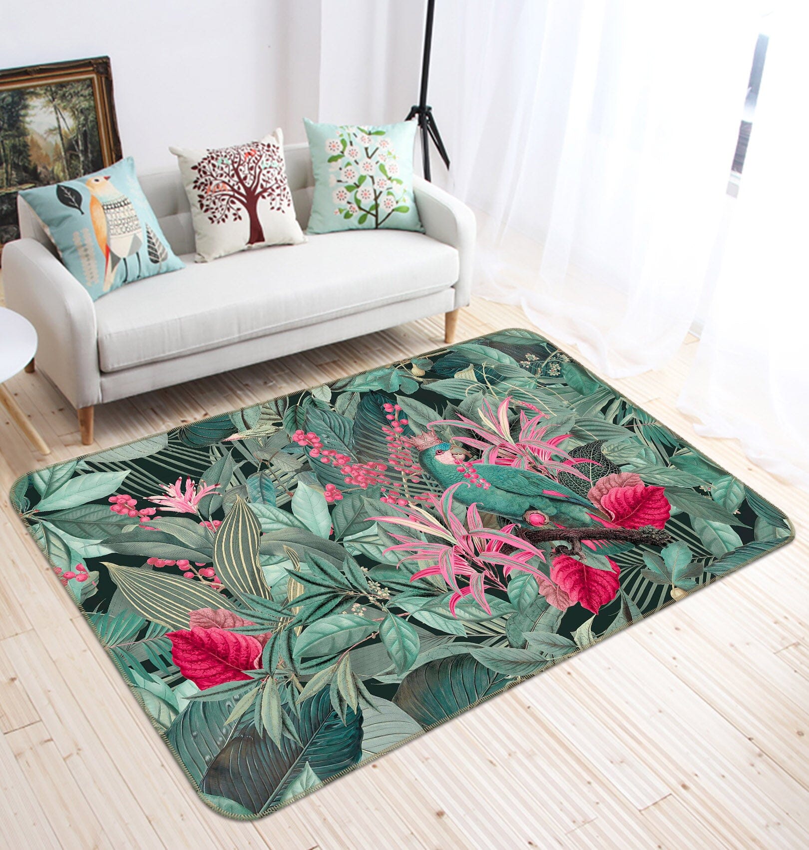 3D Forest Flowers 1003 Andrea haase Rug Non Slip Rug Mat Mat AJ Creativity Home
