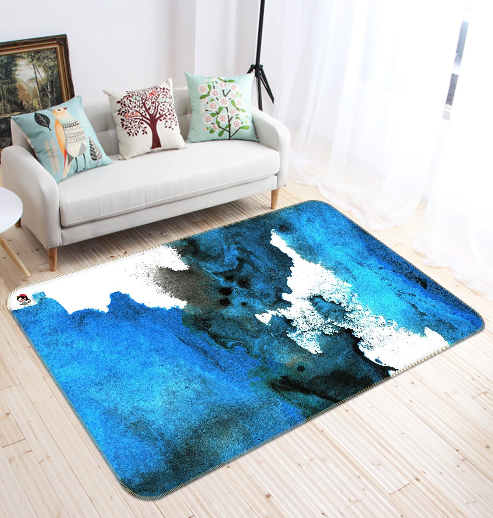 3D Watercolor 2364 Non Slip Rug Mat Mat AJ Creativity Home