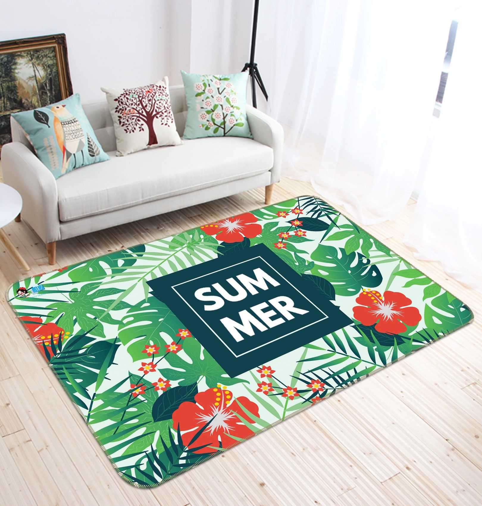 3D Plant English 266 Non Slip Rug Mat Mat AJ Creativity Home