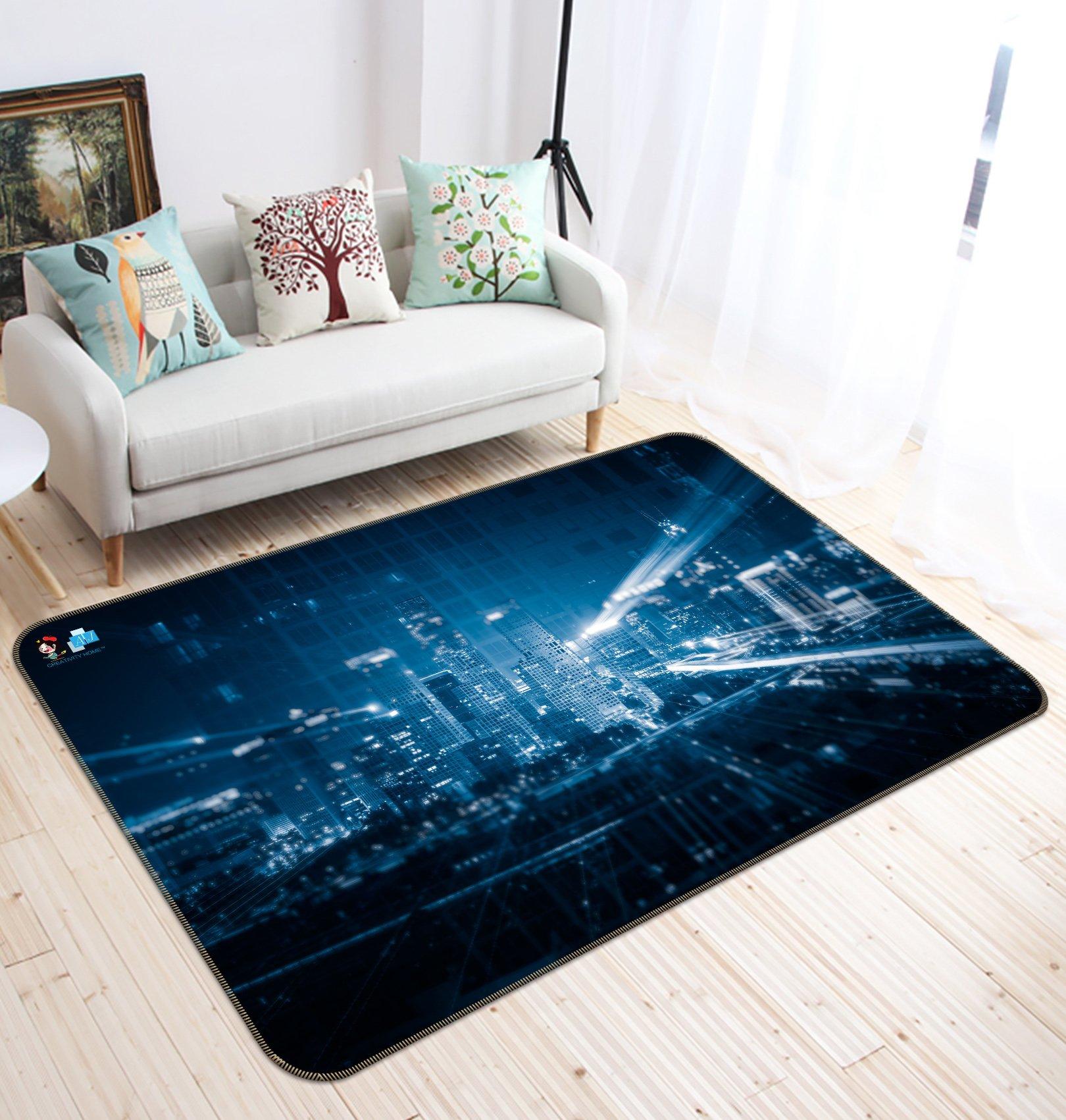 3D Building Night 161 Non Slip Rug Mat Mat AJ Creativity Home